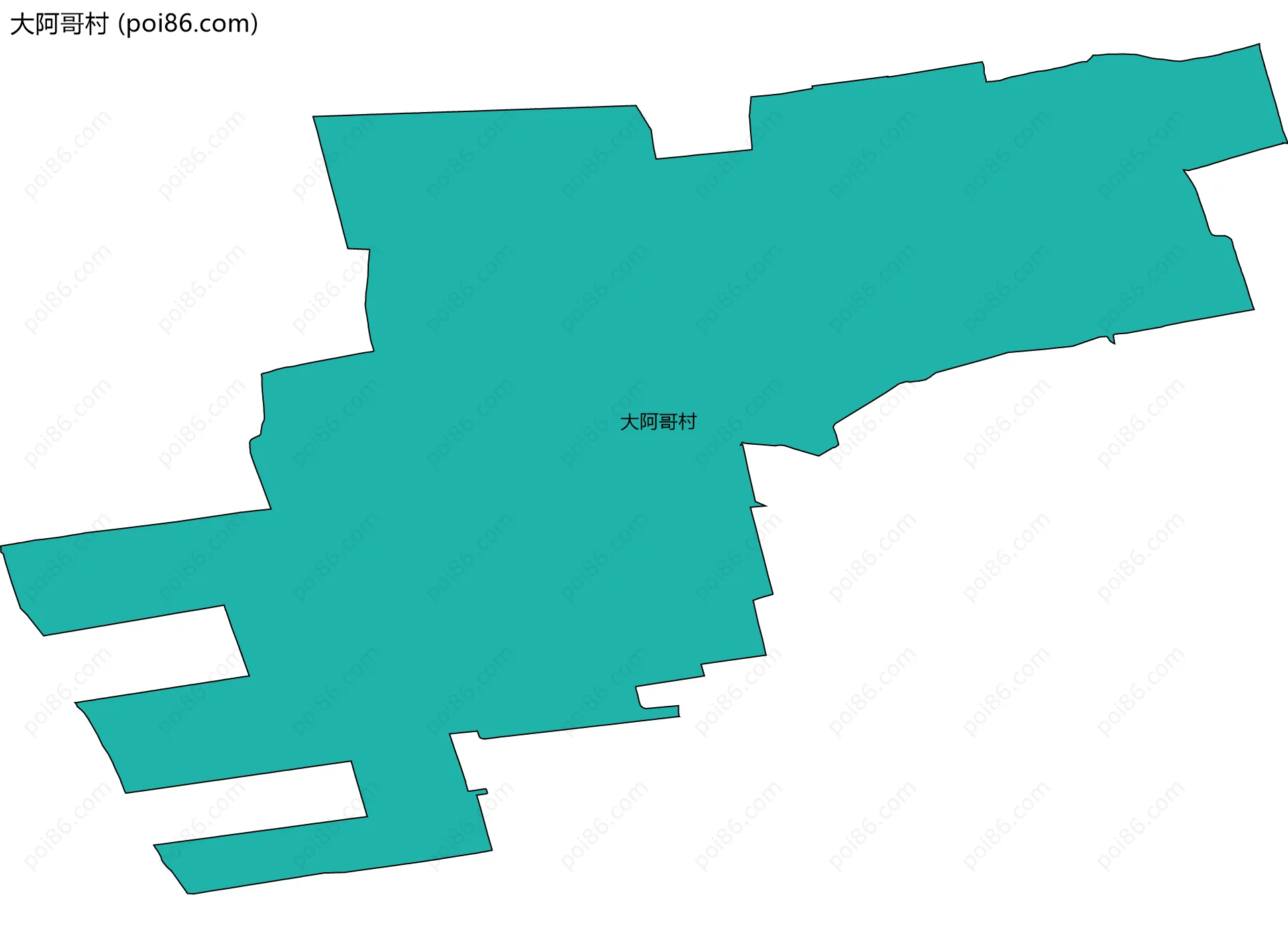 大阿哥村边界地图