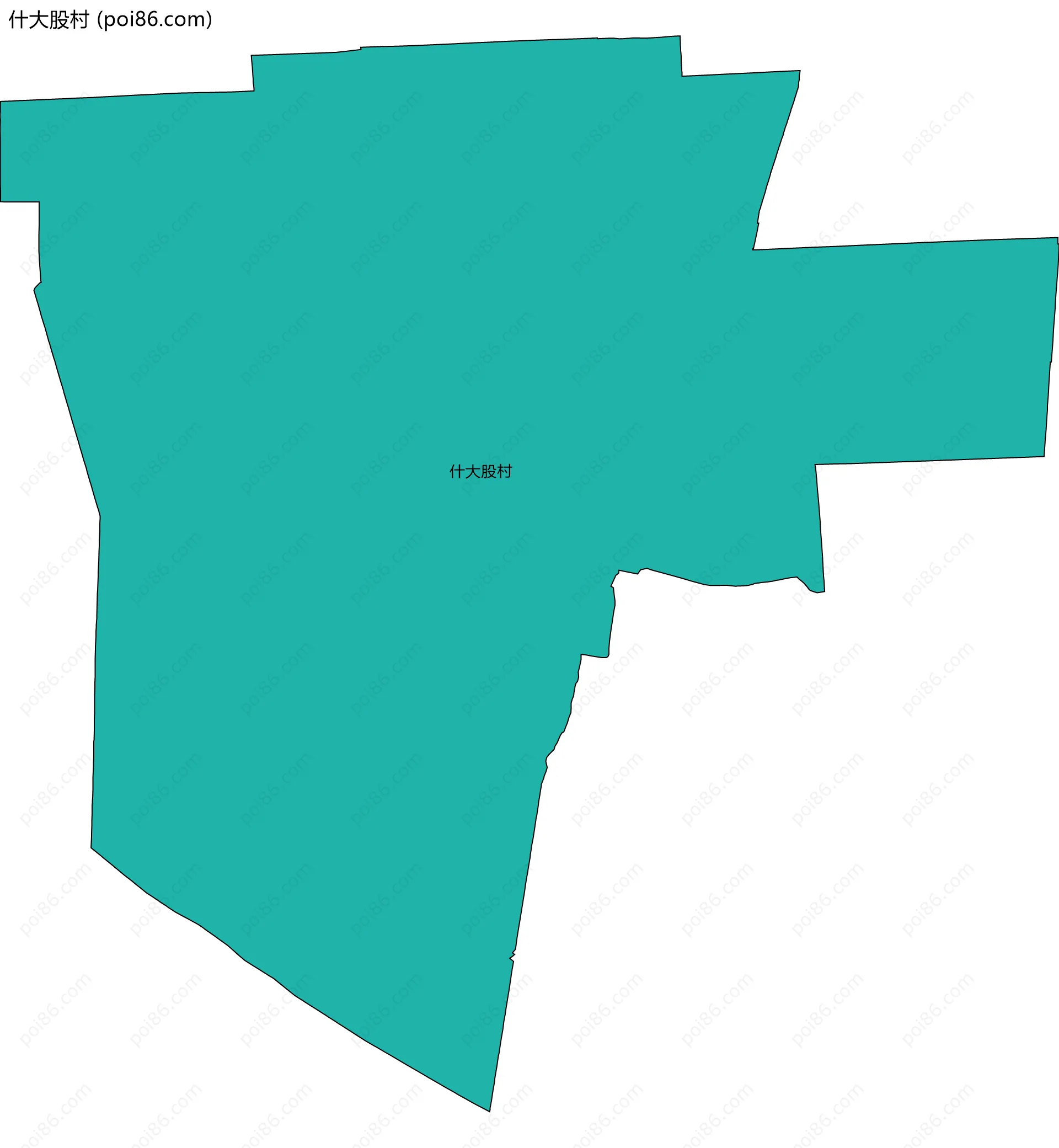 什大股村边界地图