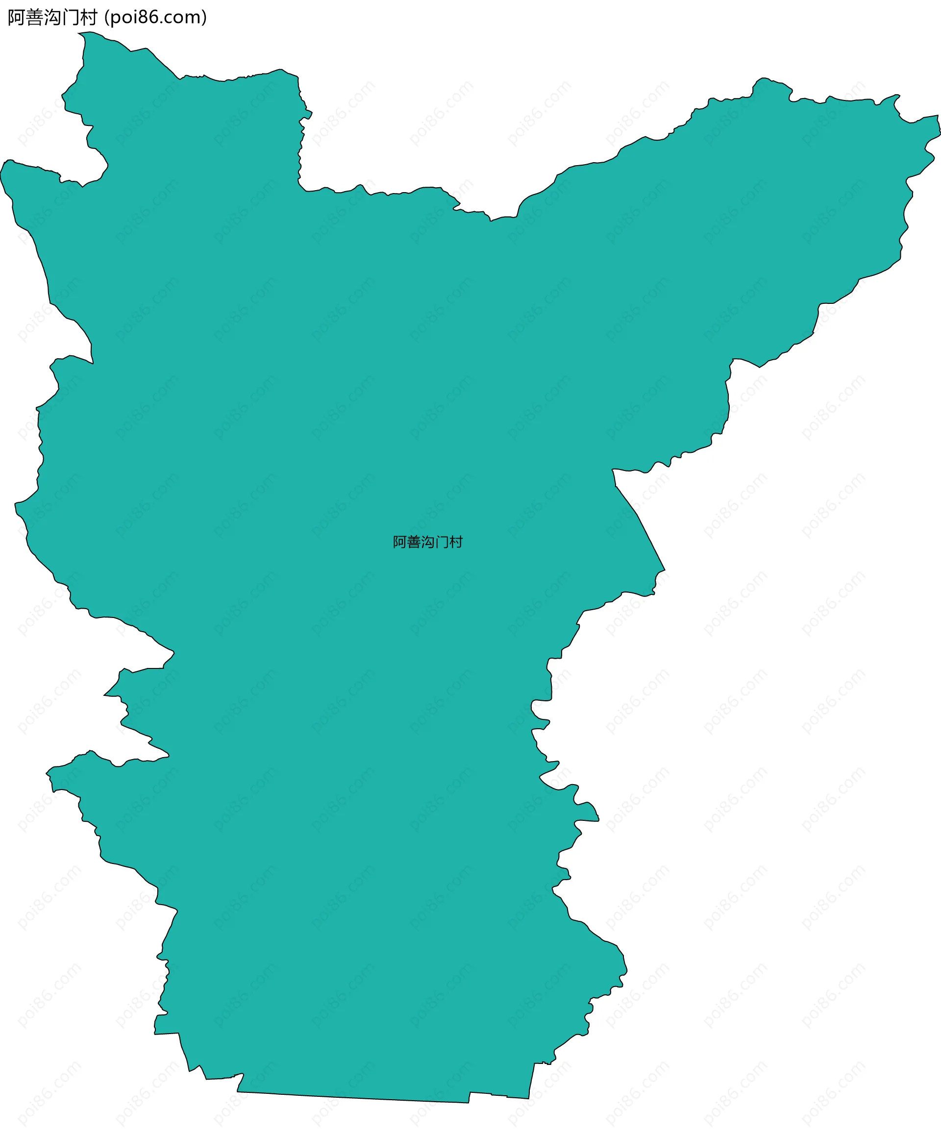 阿善沟门村边界地图