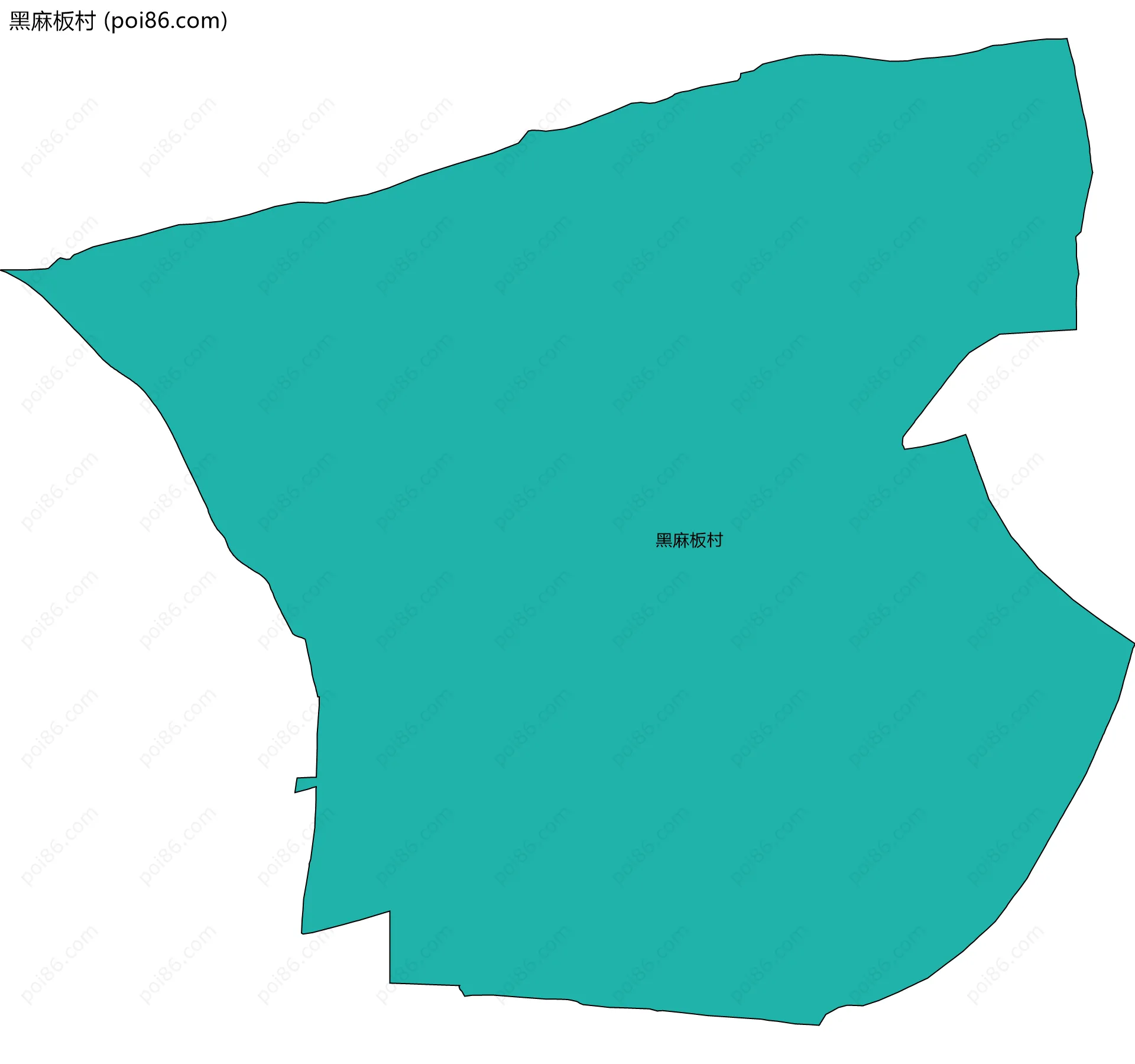 黑麻板村边界地图