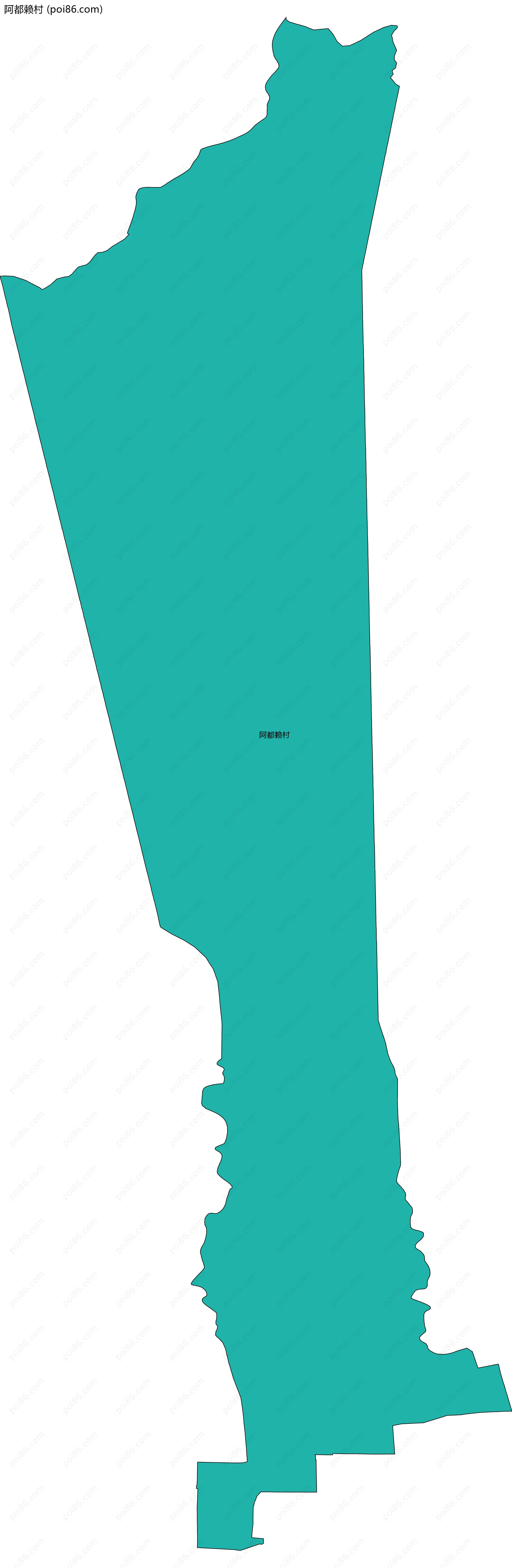 阿都赖村边界地图
