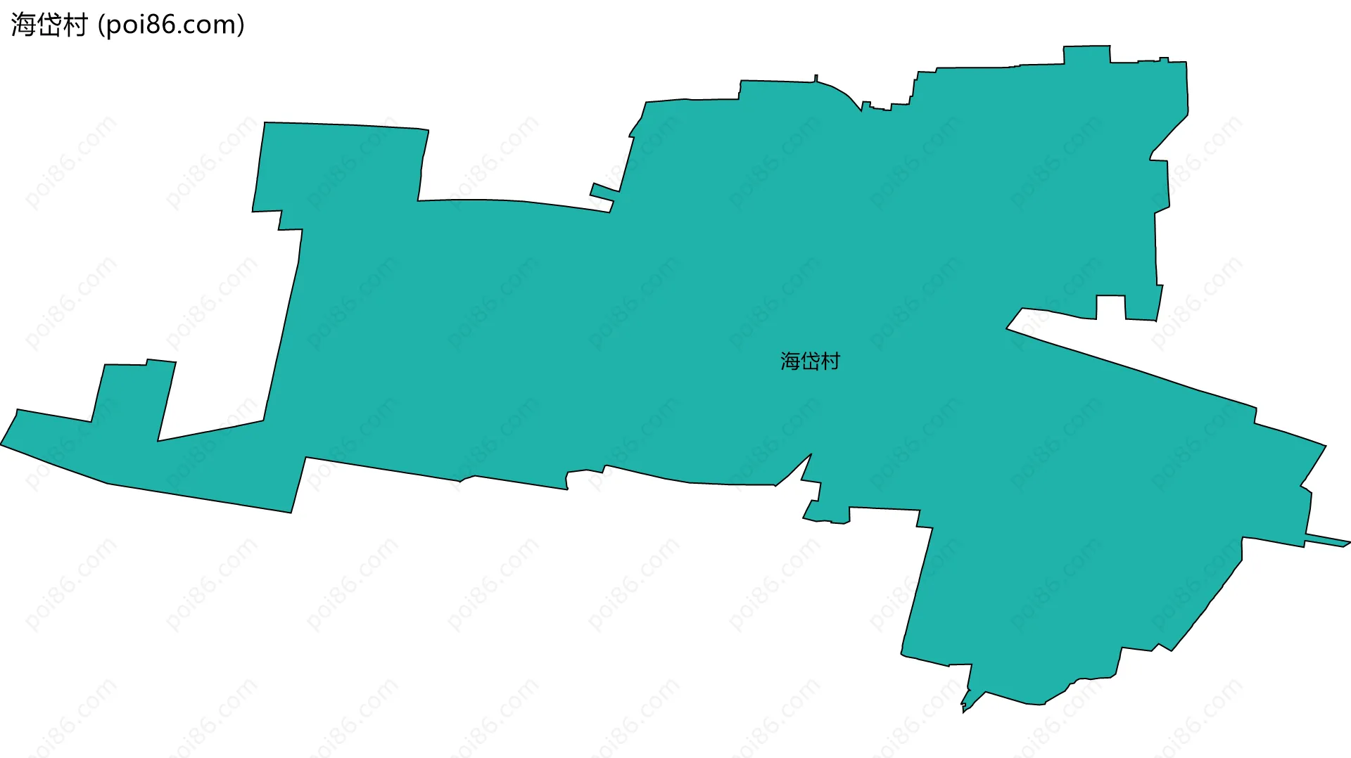 海岱村边界地图