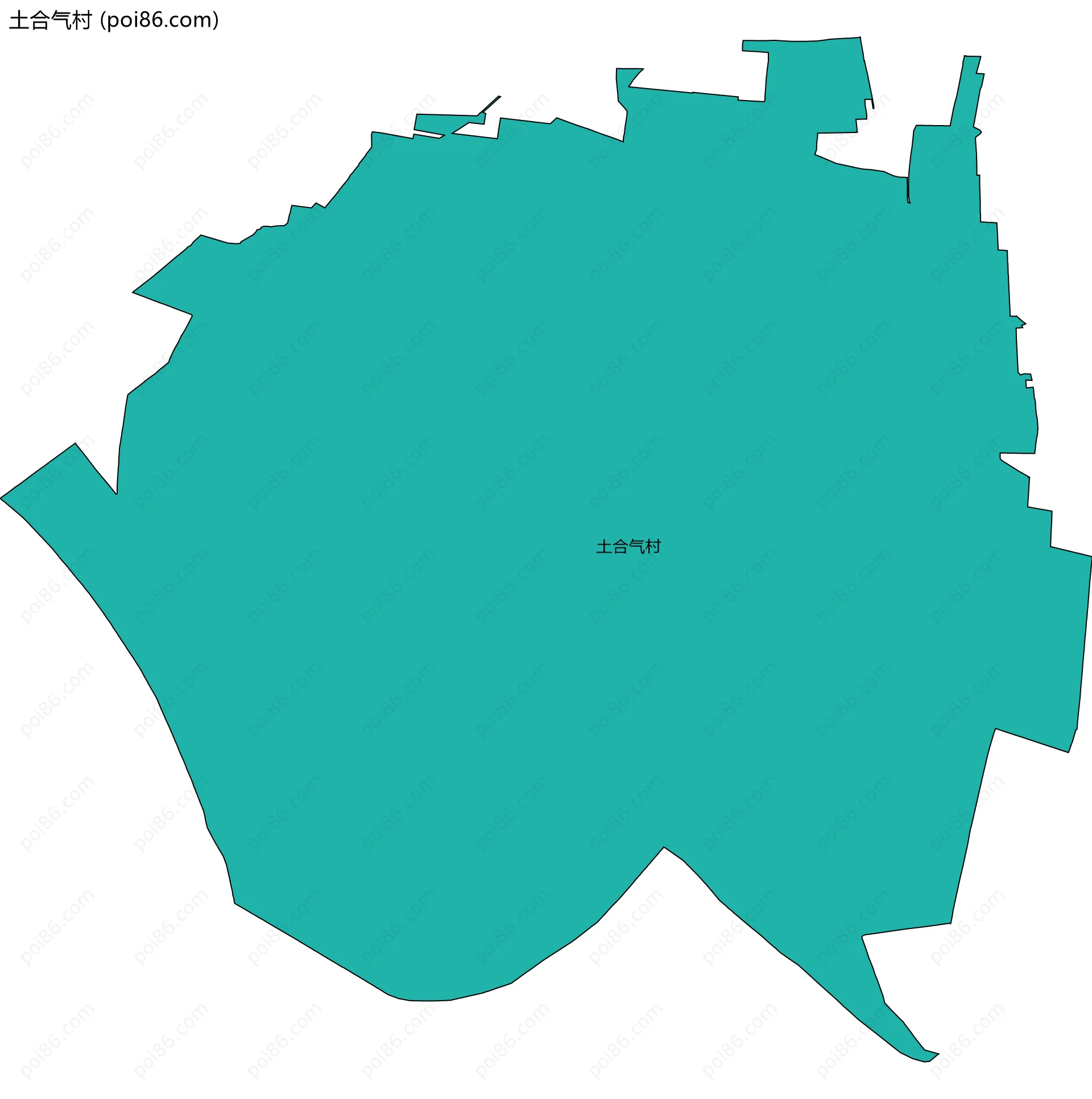 土合气村边界地图