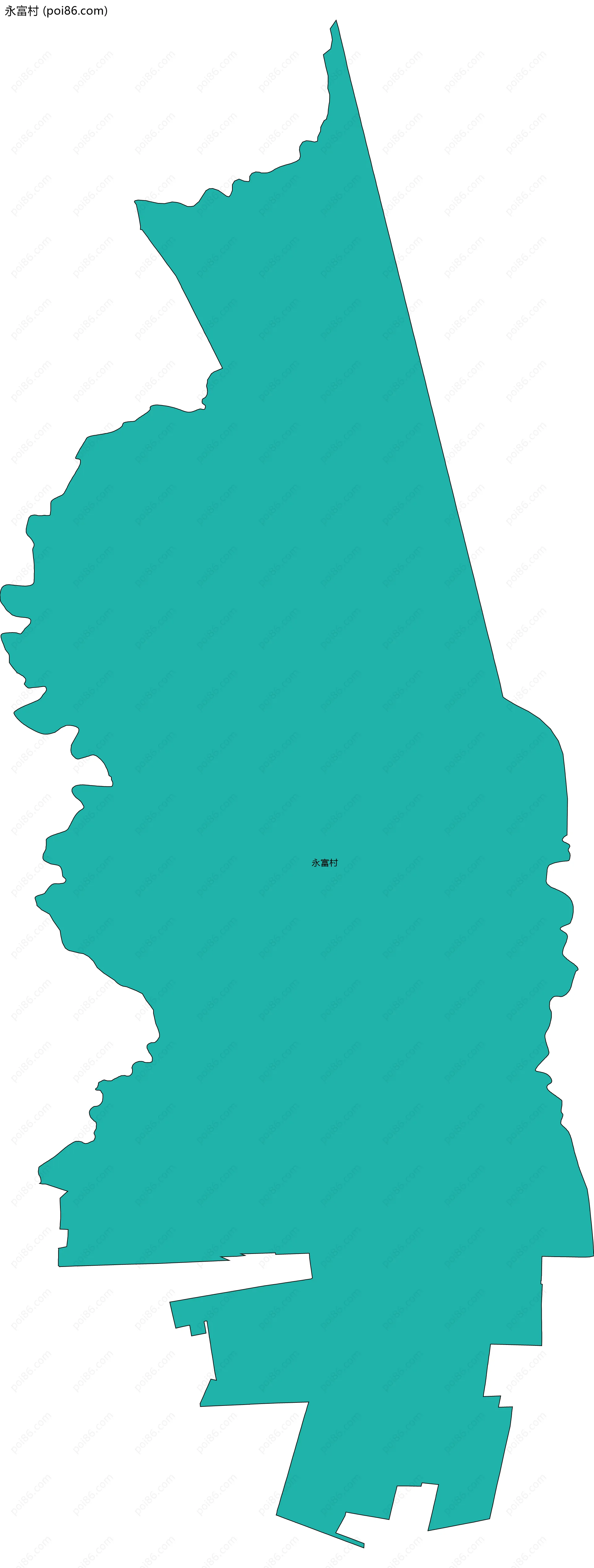 永富村边界地图