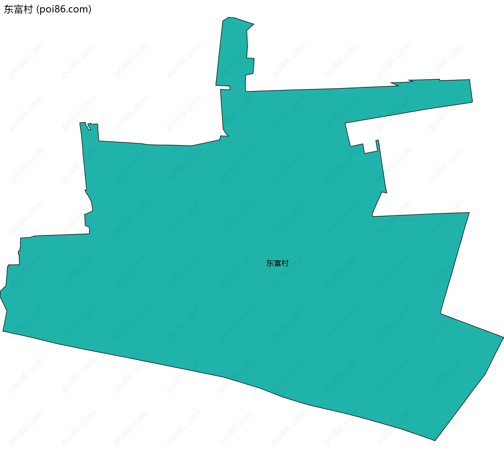 东富村边界地图