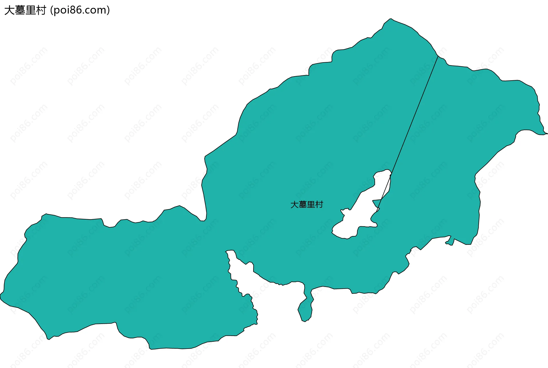 大墓里村边界地图