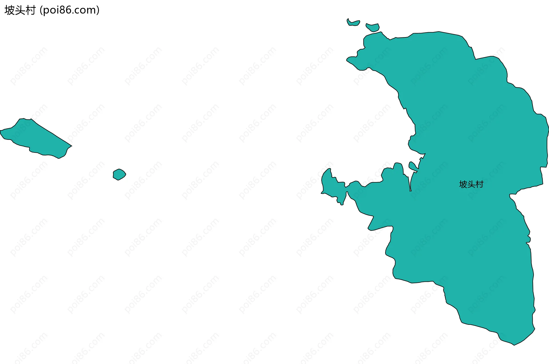 坡头村边界地图