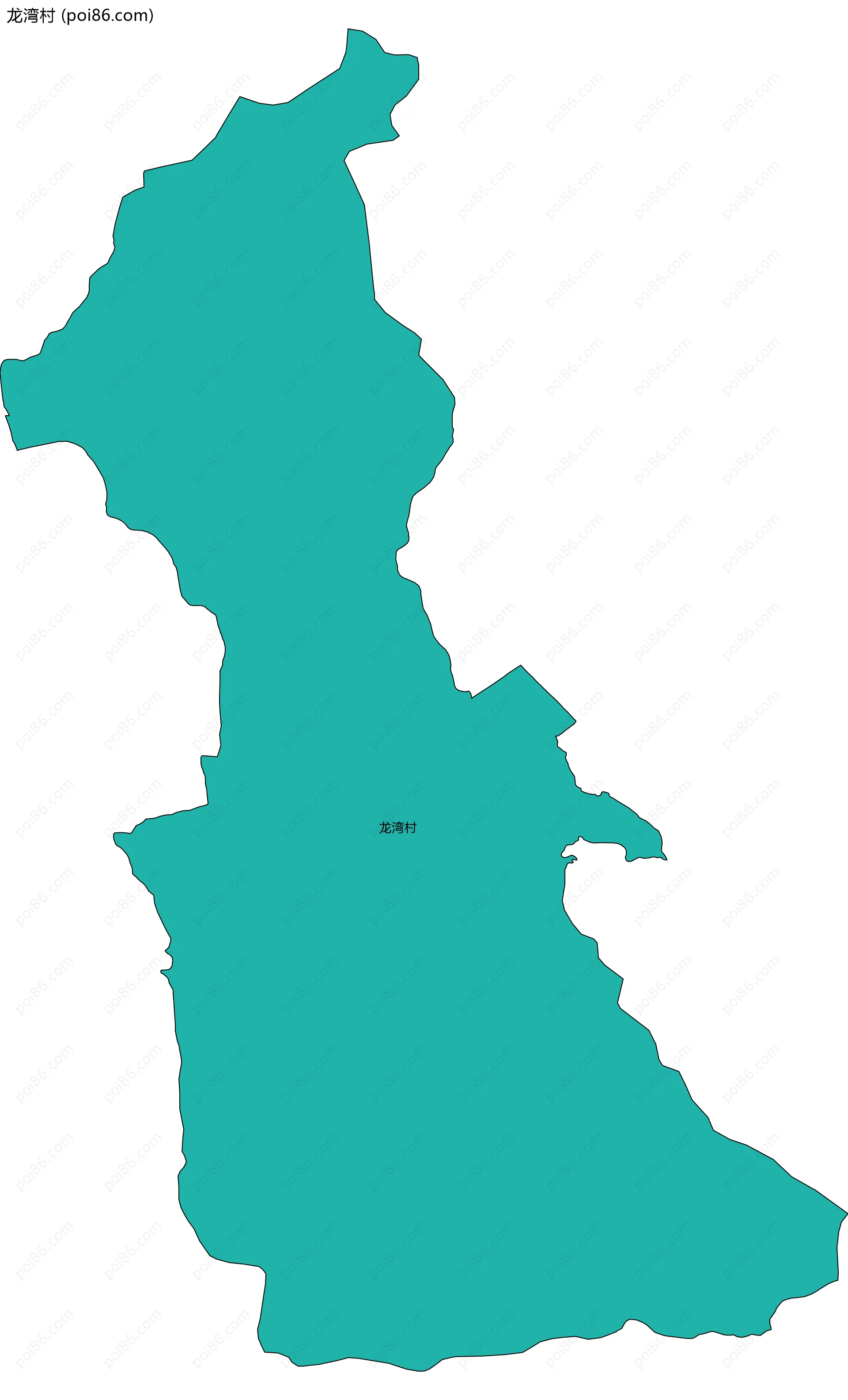 龙湾村边界地图