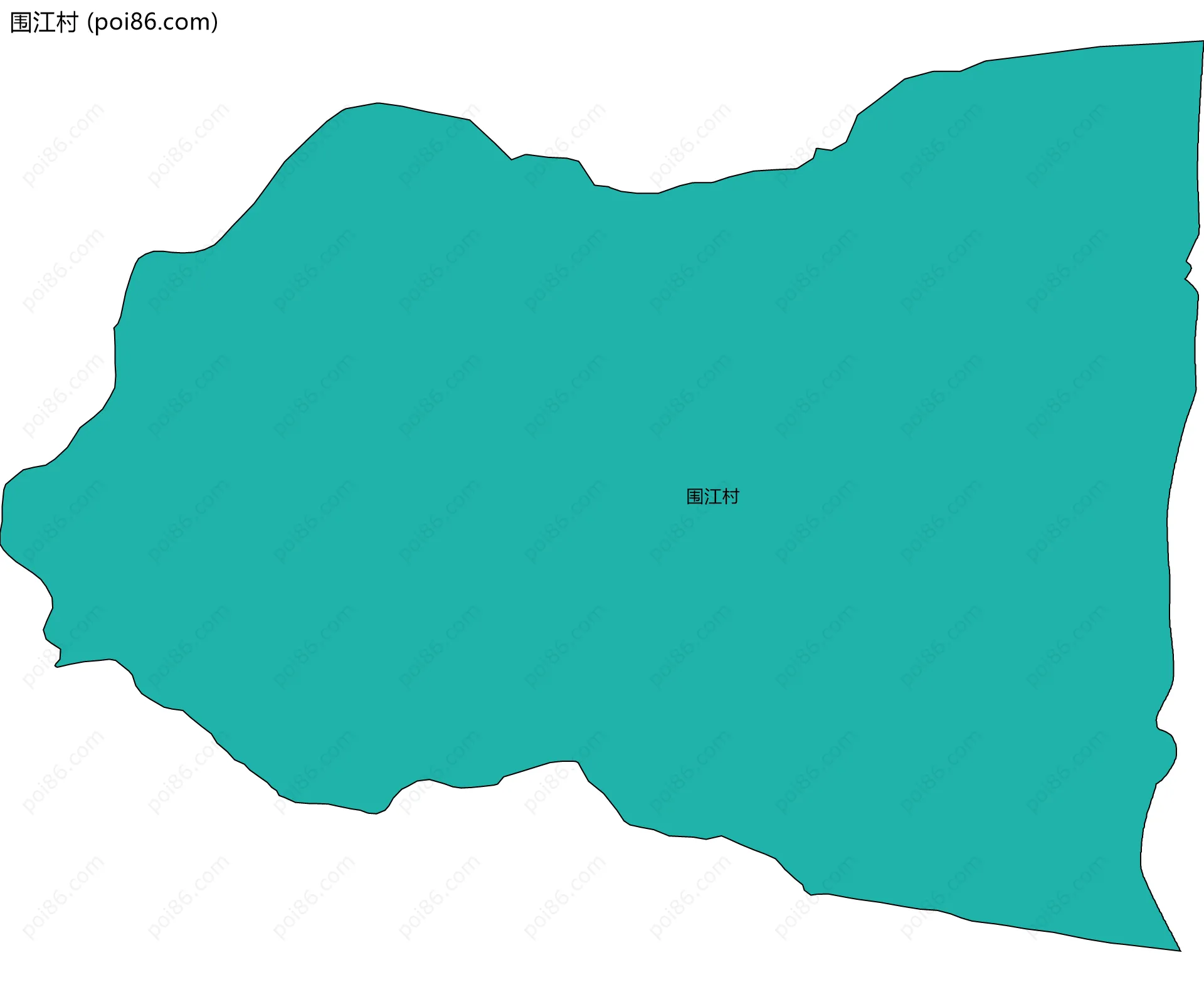 围江村边界地图