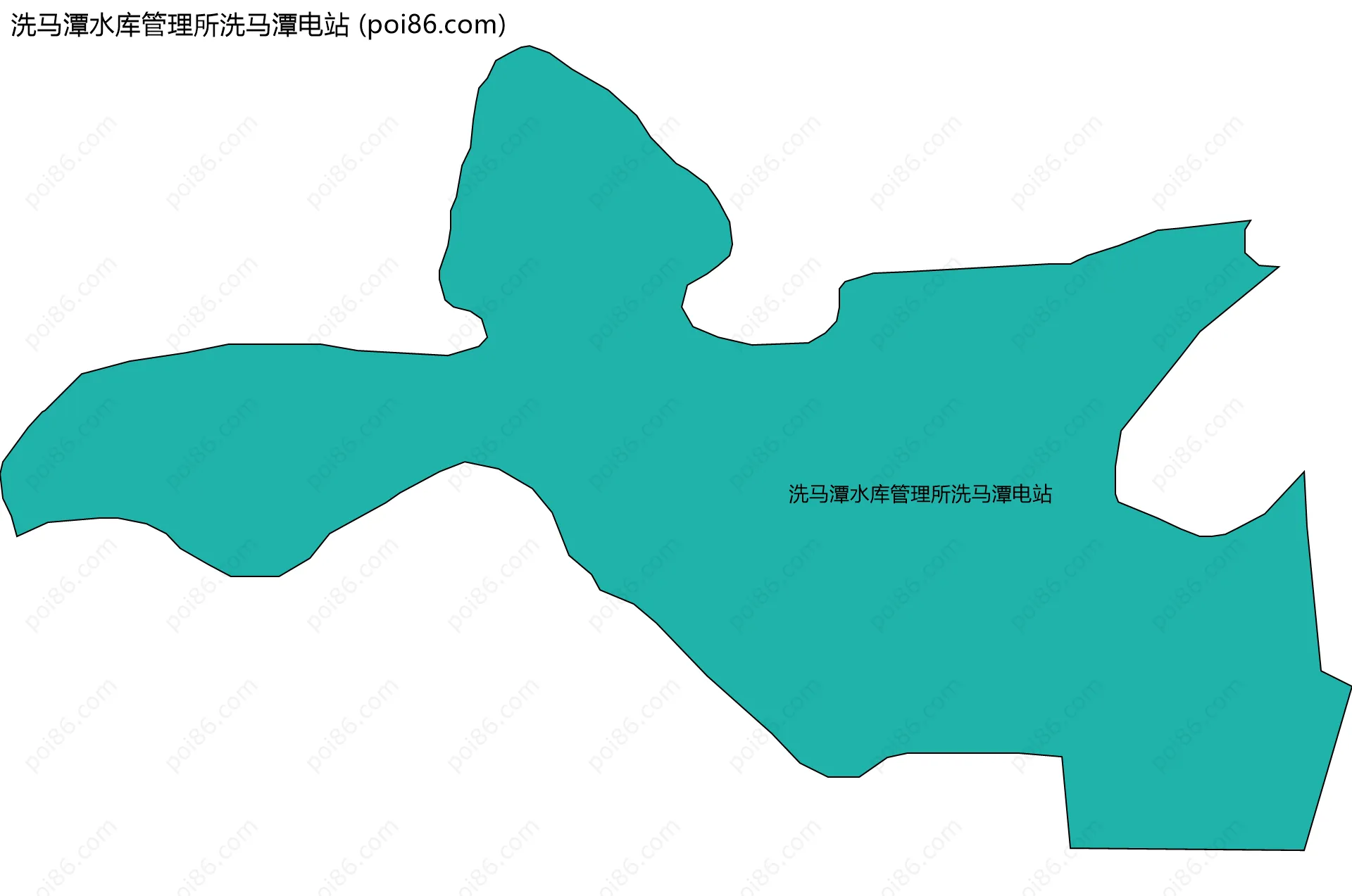 洗马潭水库管理所洗马潭电站边界地图