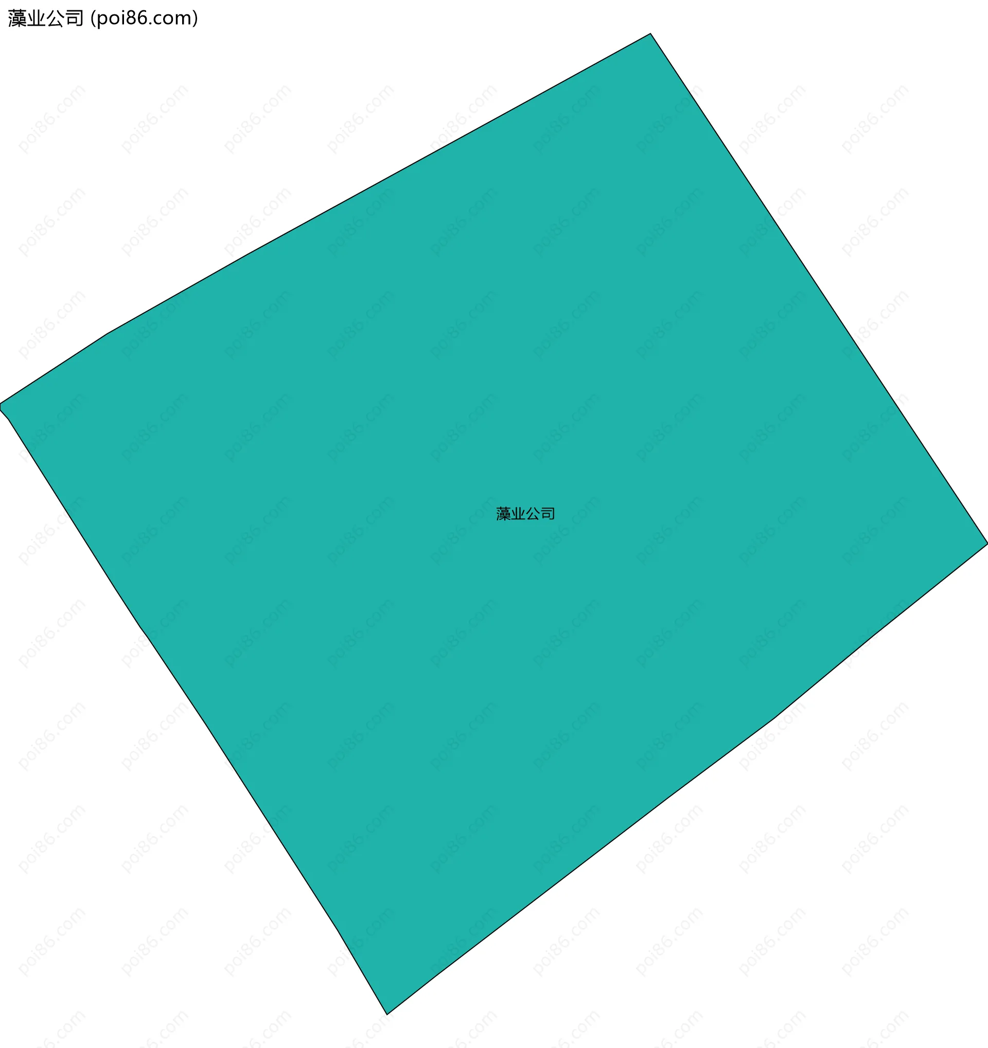 藻业公司边界地图