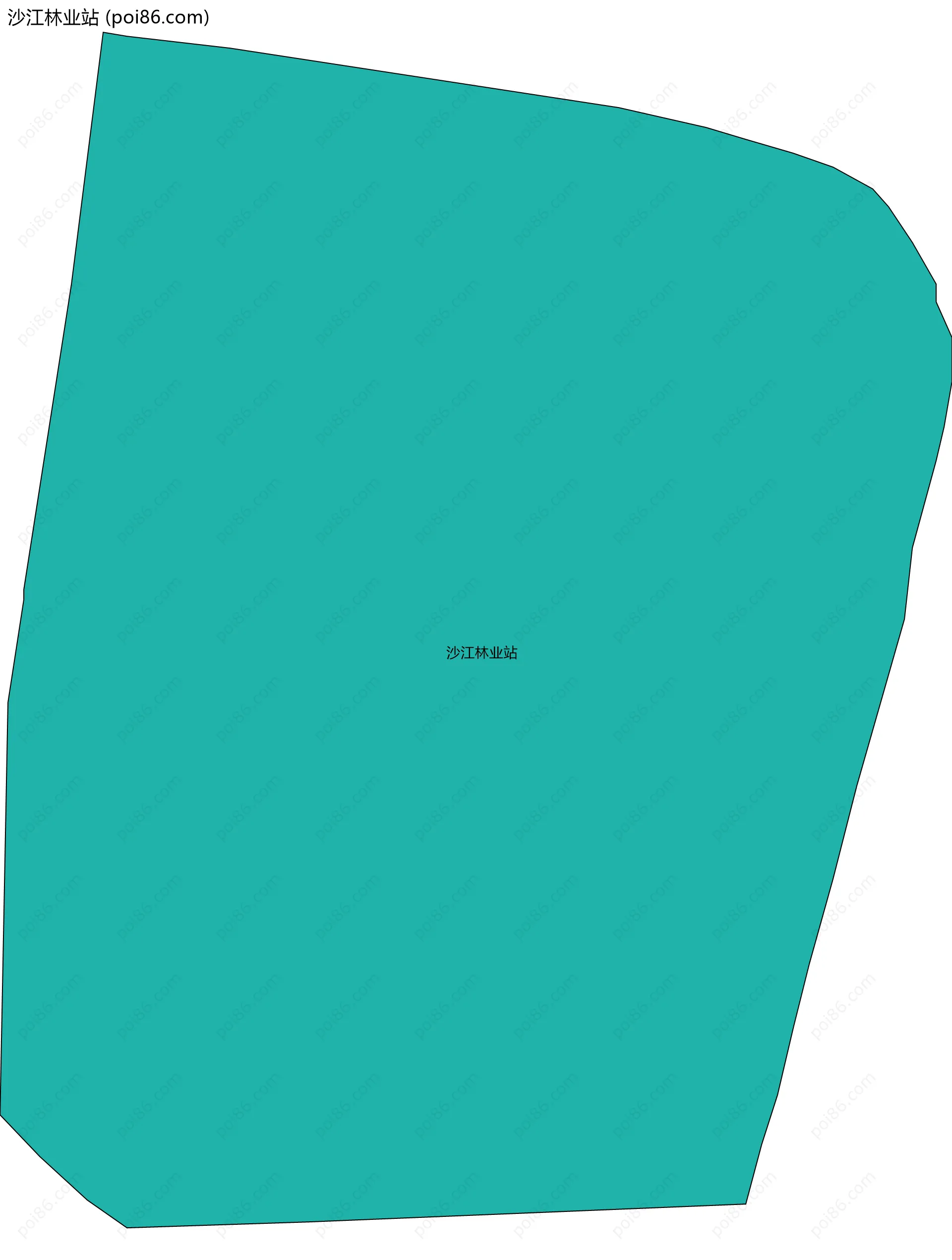 沙江林业站边界地图