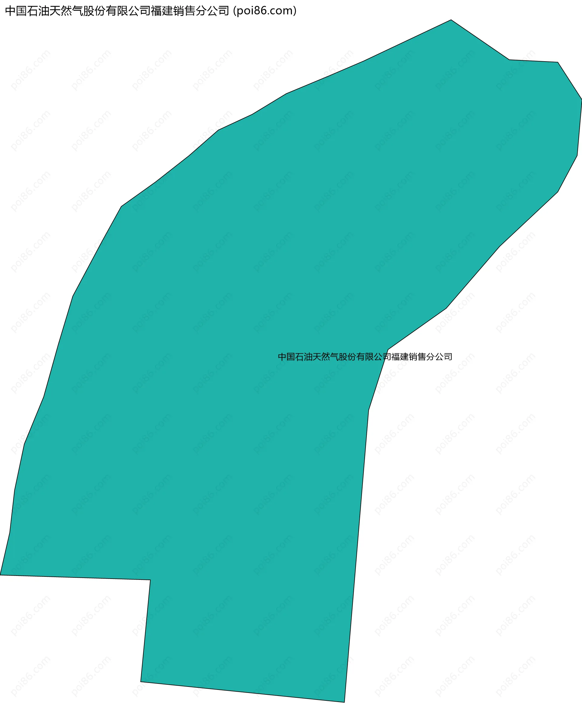 中国石油天然气股份有限公司福建销售分公司边界地图
