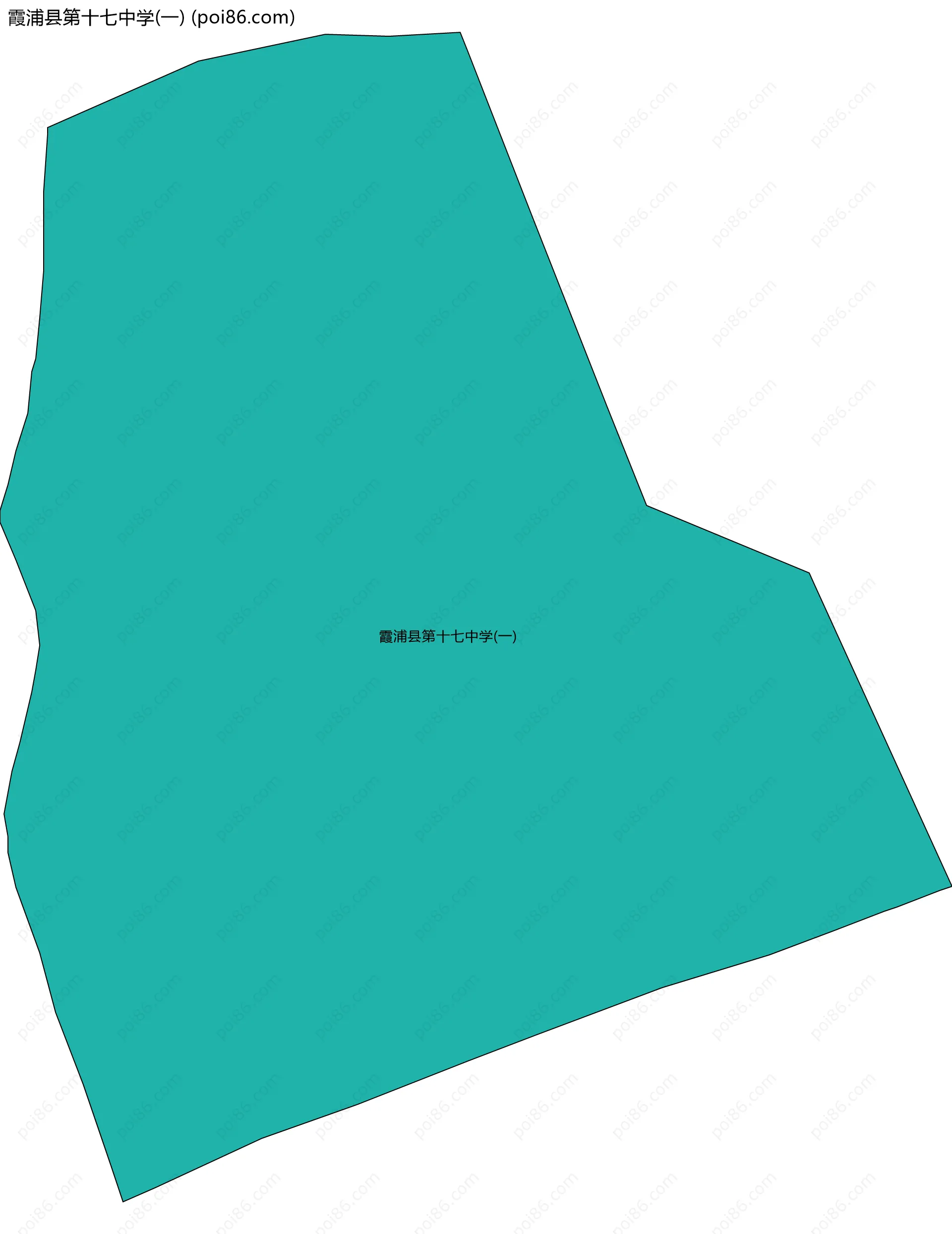 霞浦县第十七中学(一)边界地图