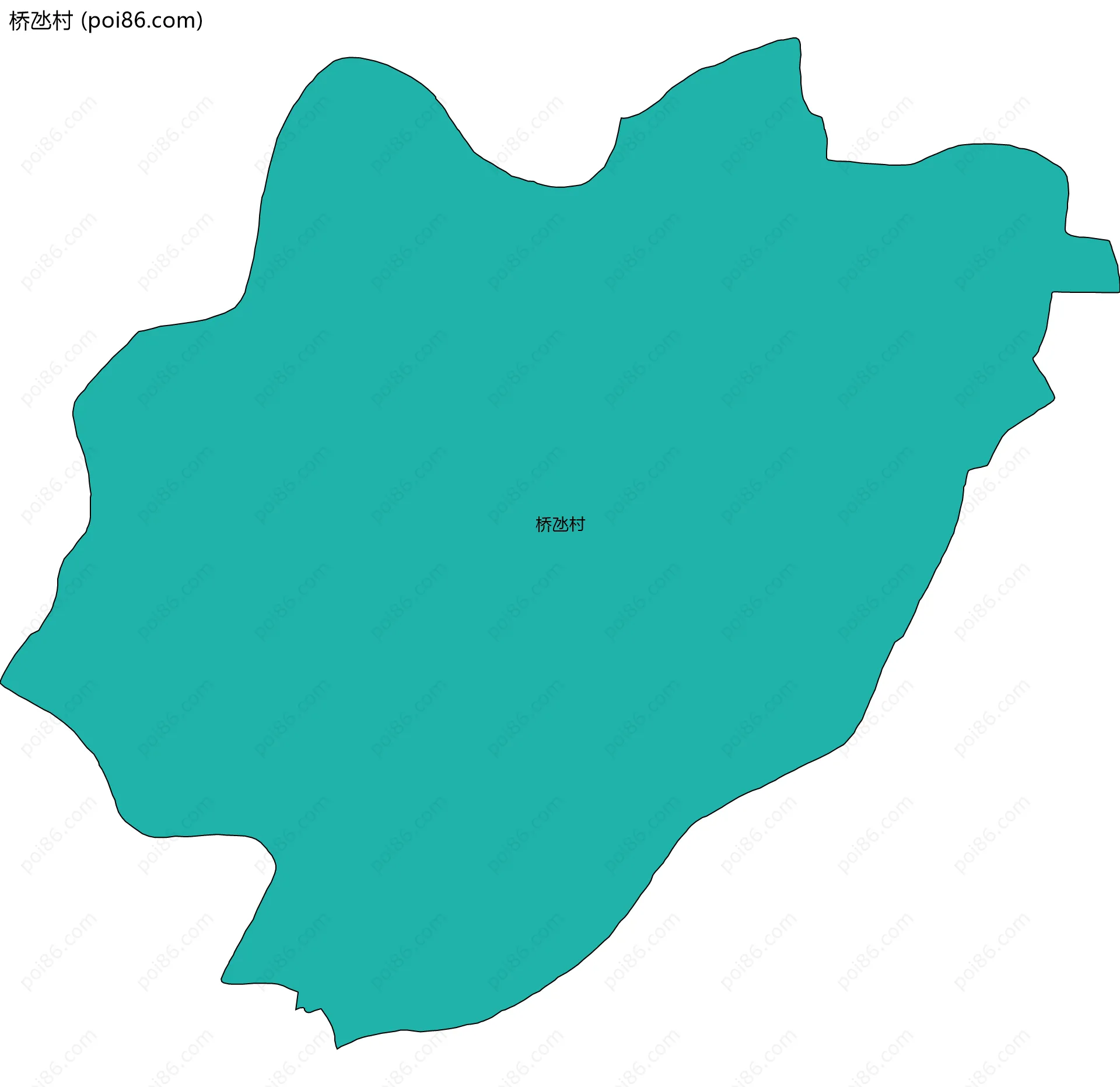 桥氹村边界地图