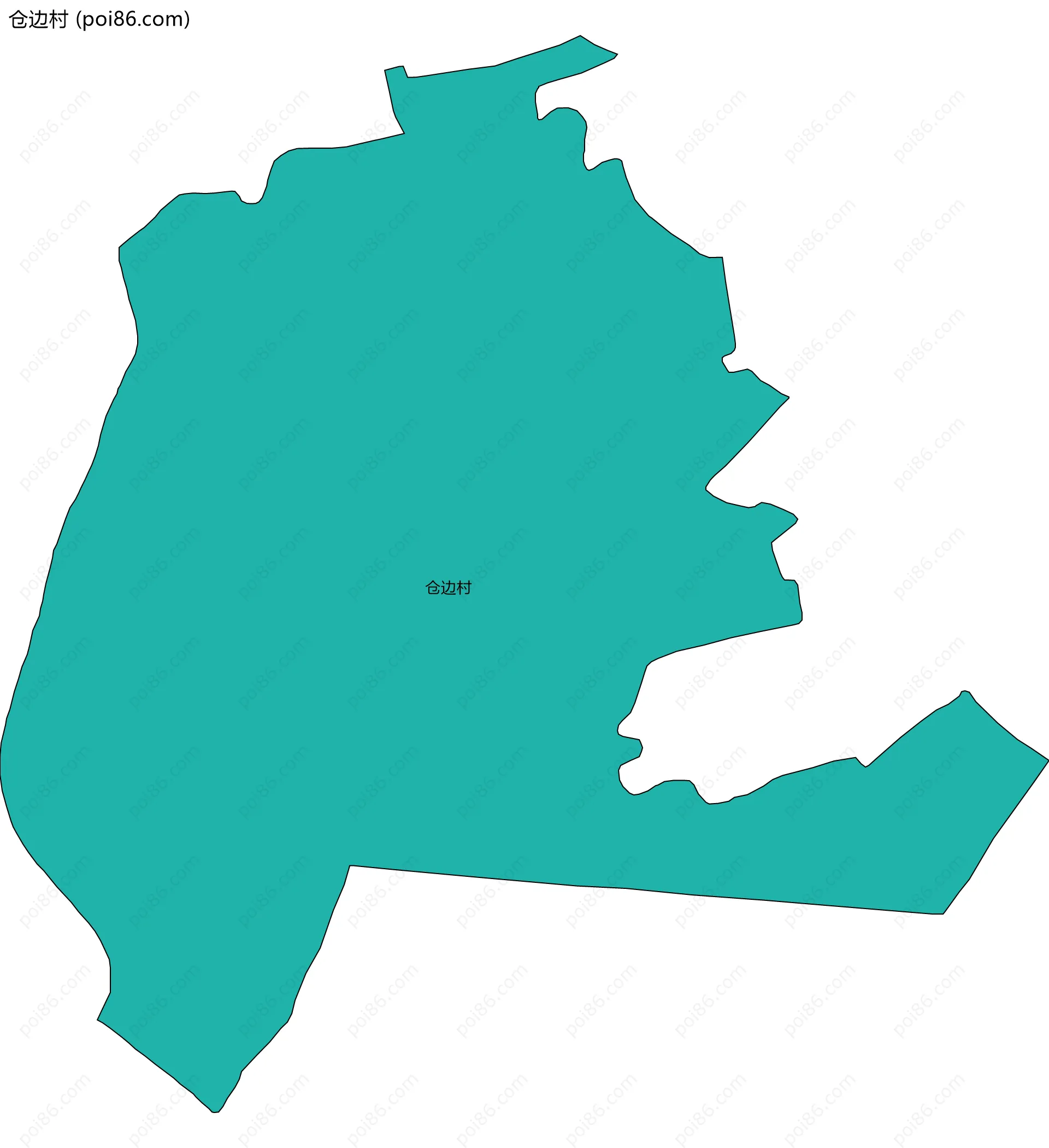 仓边村边界地图