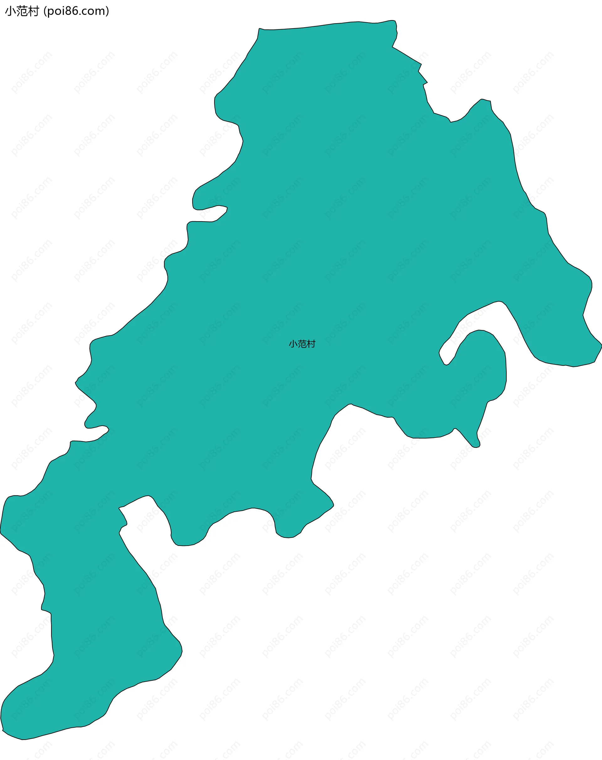 小范村边界地图