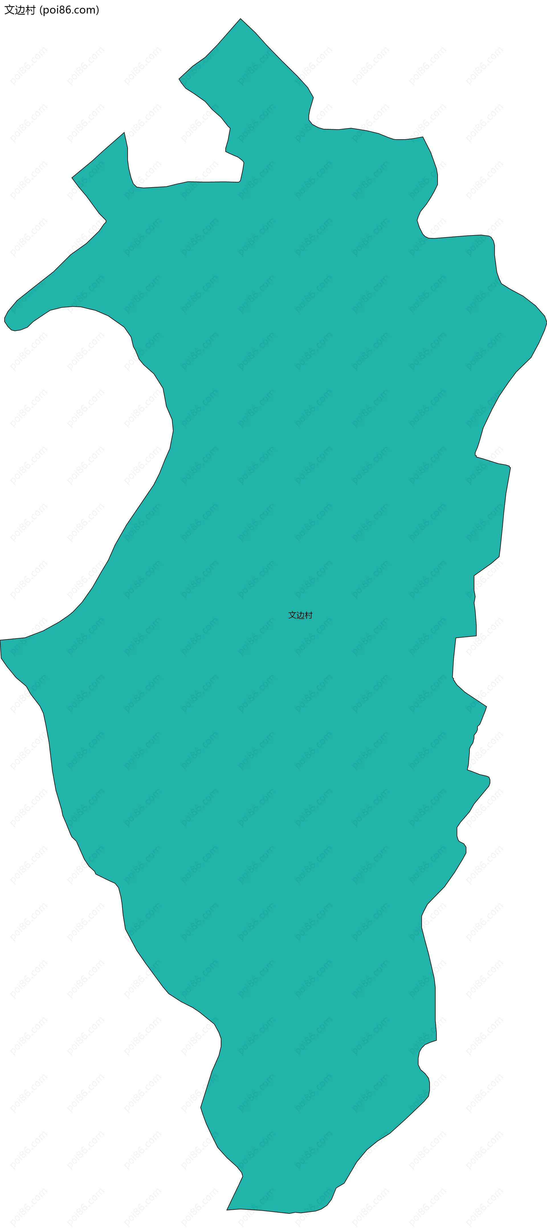 文边村边界地图