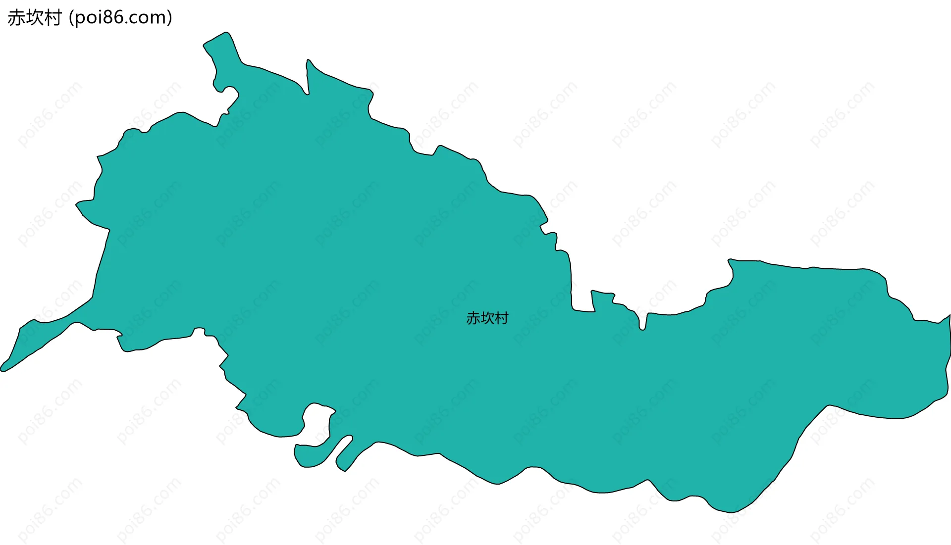 赤坎村边界地图