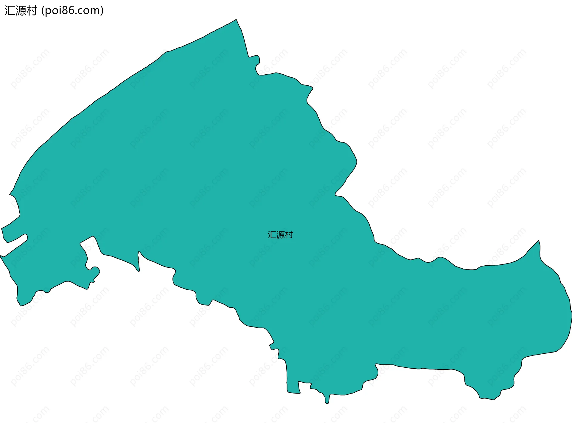 汇源村边界地图