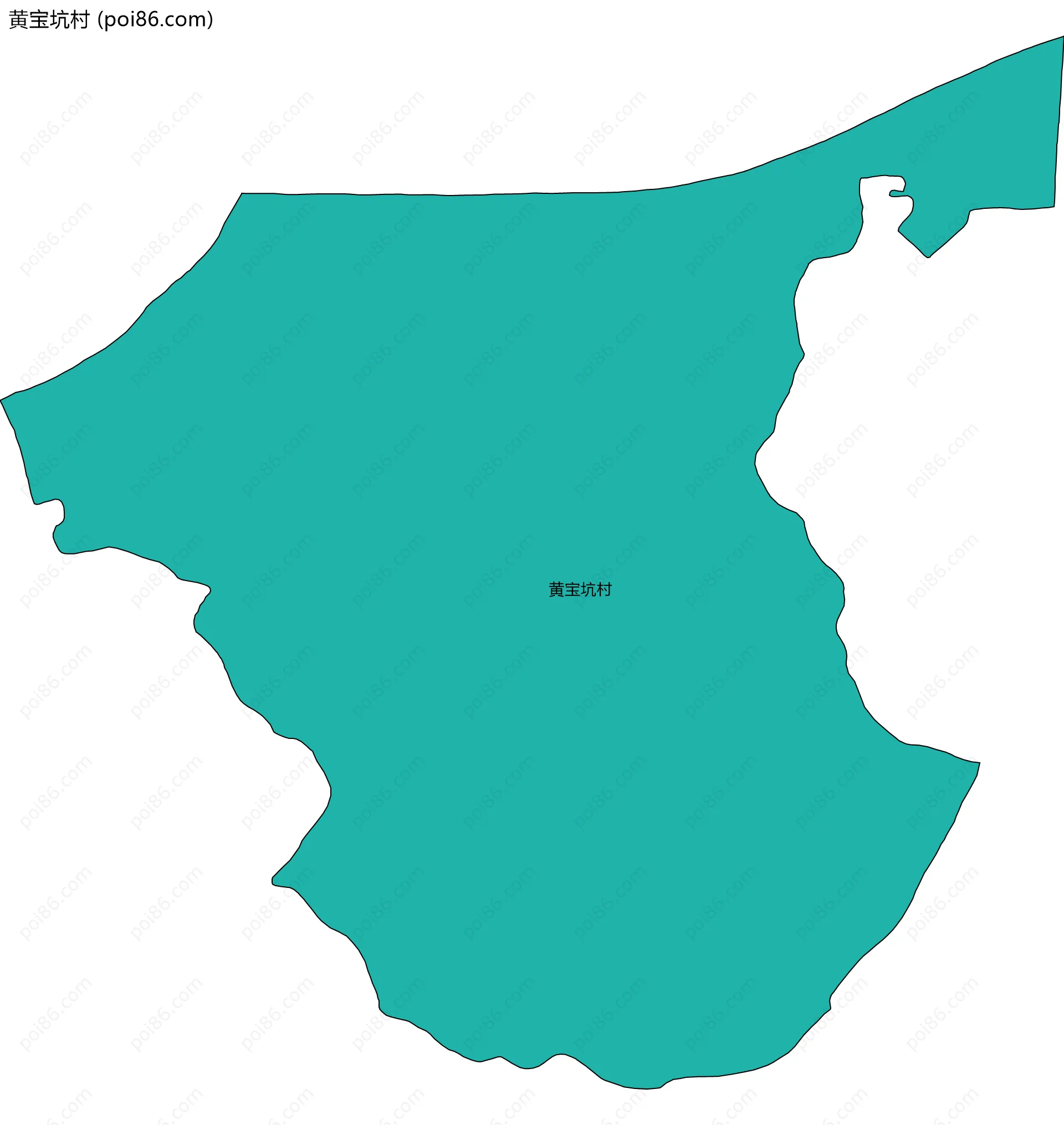 黄宝坑村边界地图