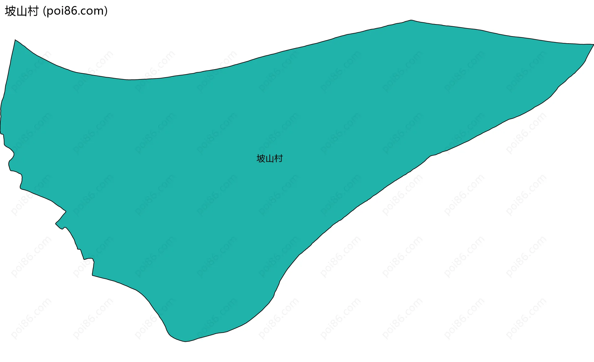 坡山村边界地图