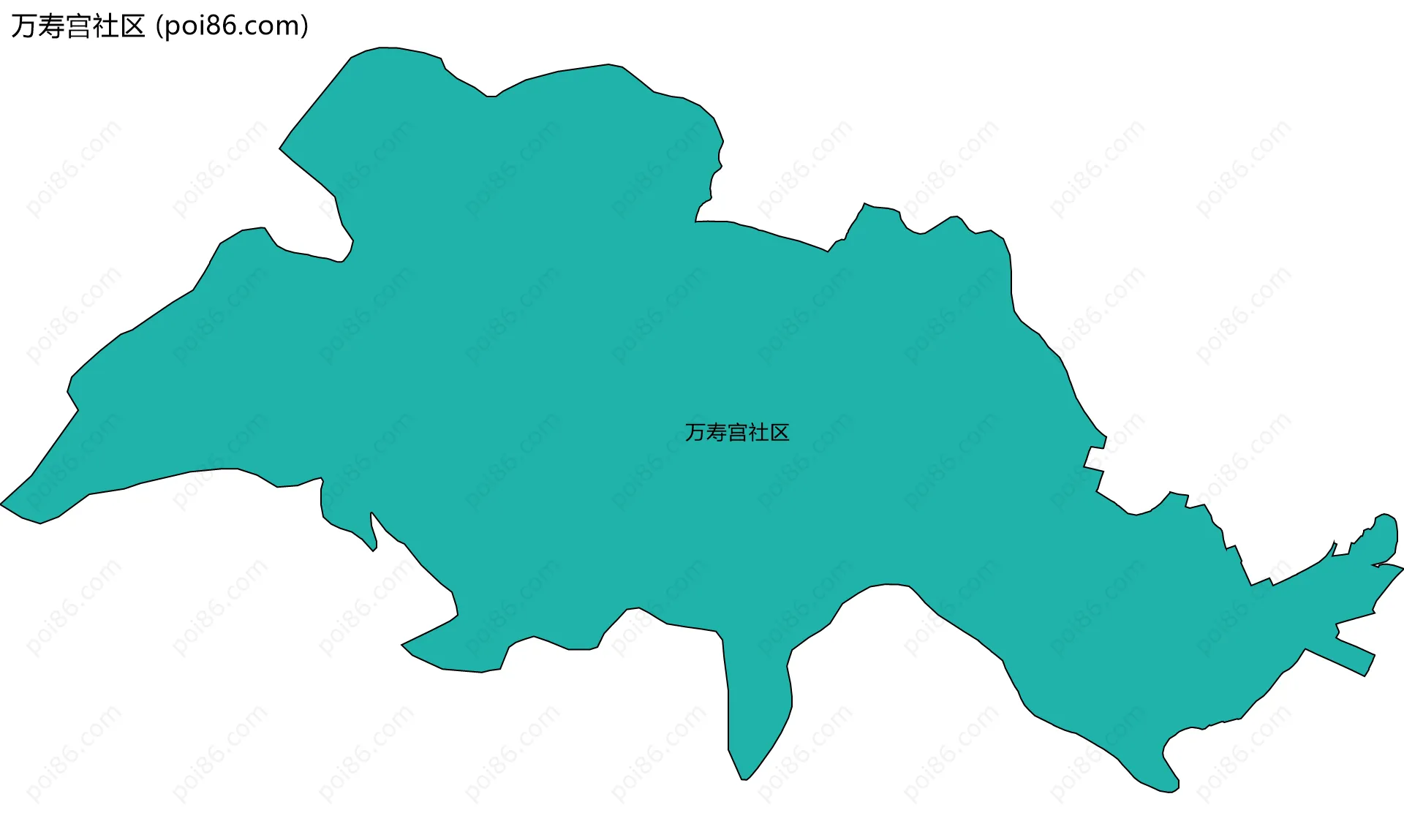 万寿宫社区边界地图