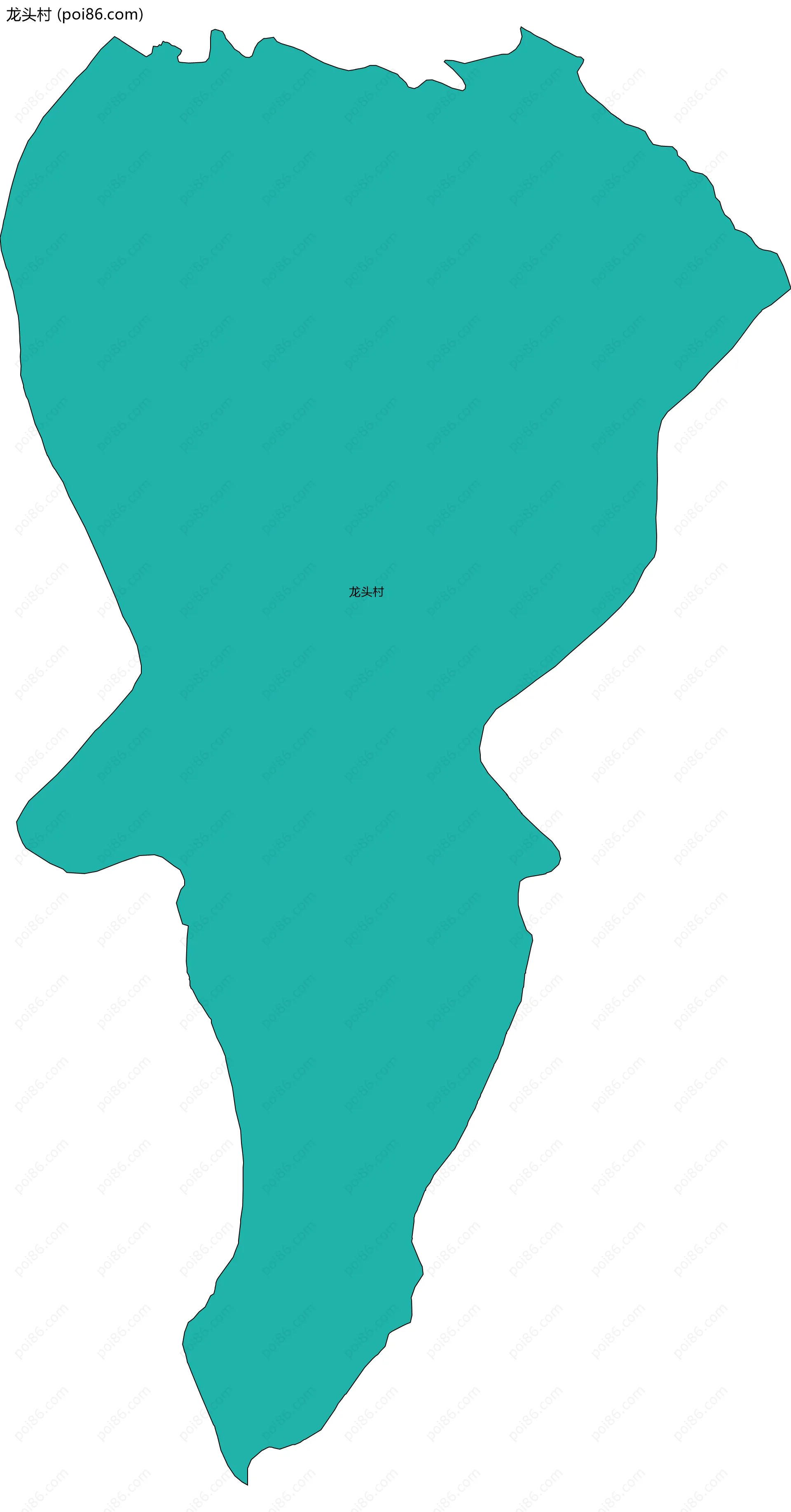 龙头村边界地图