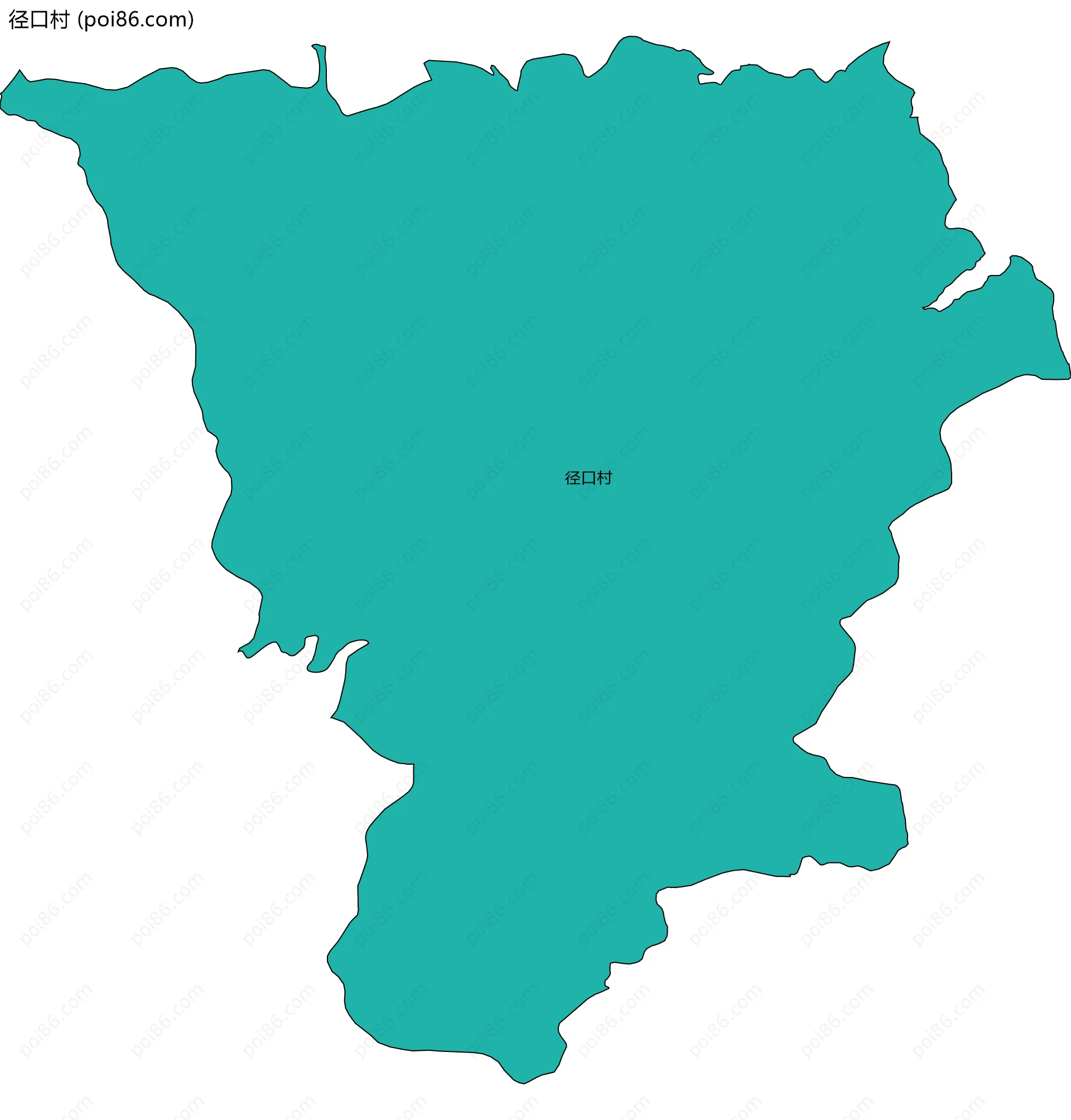 径口村边界地图