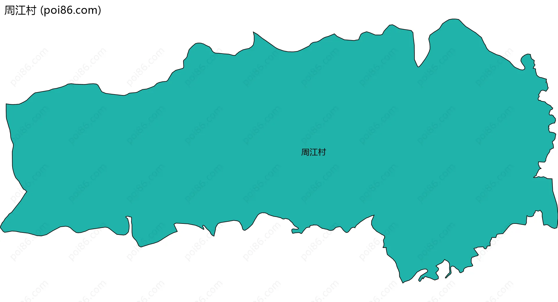 周江村边界地图