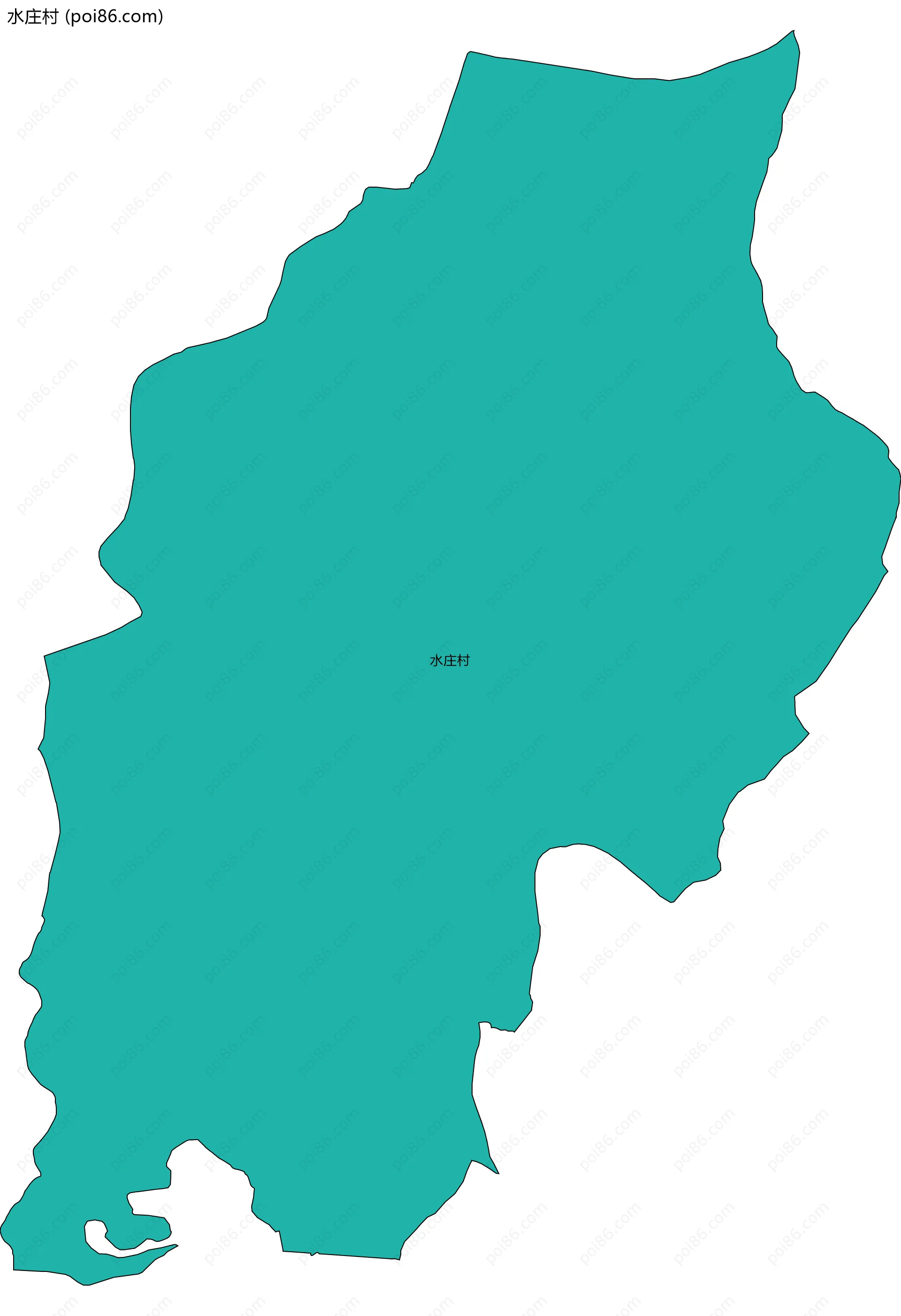 水庄村边界地图