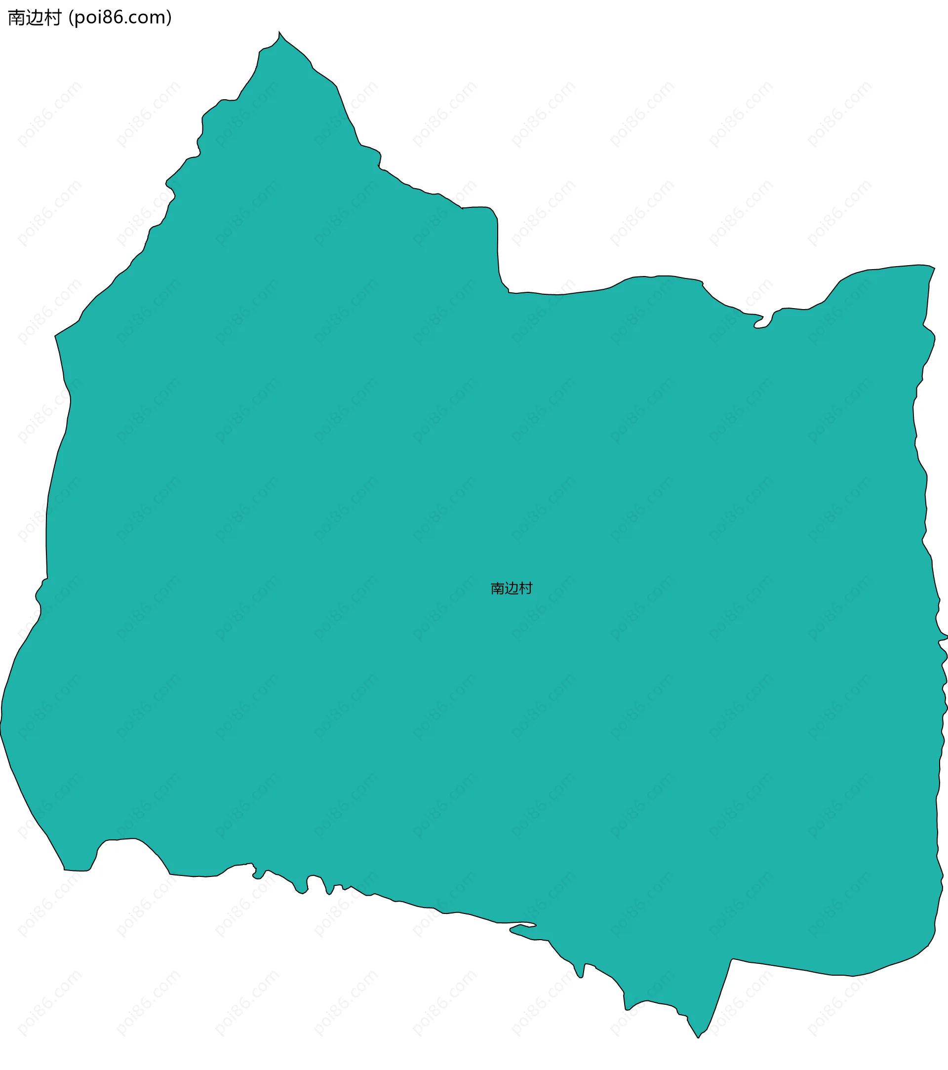 南边村边界地图