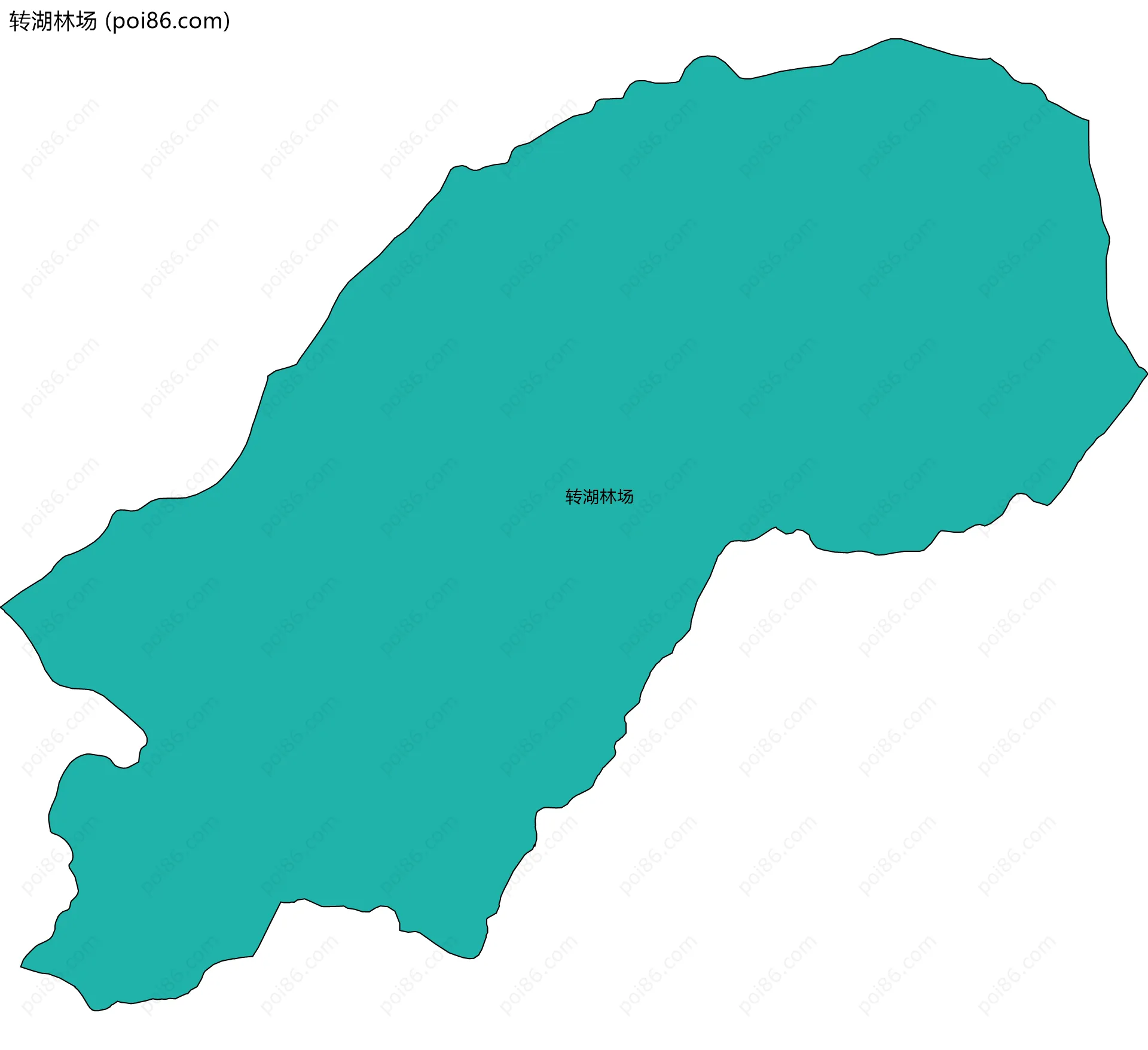 转湖林场边界地图