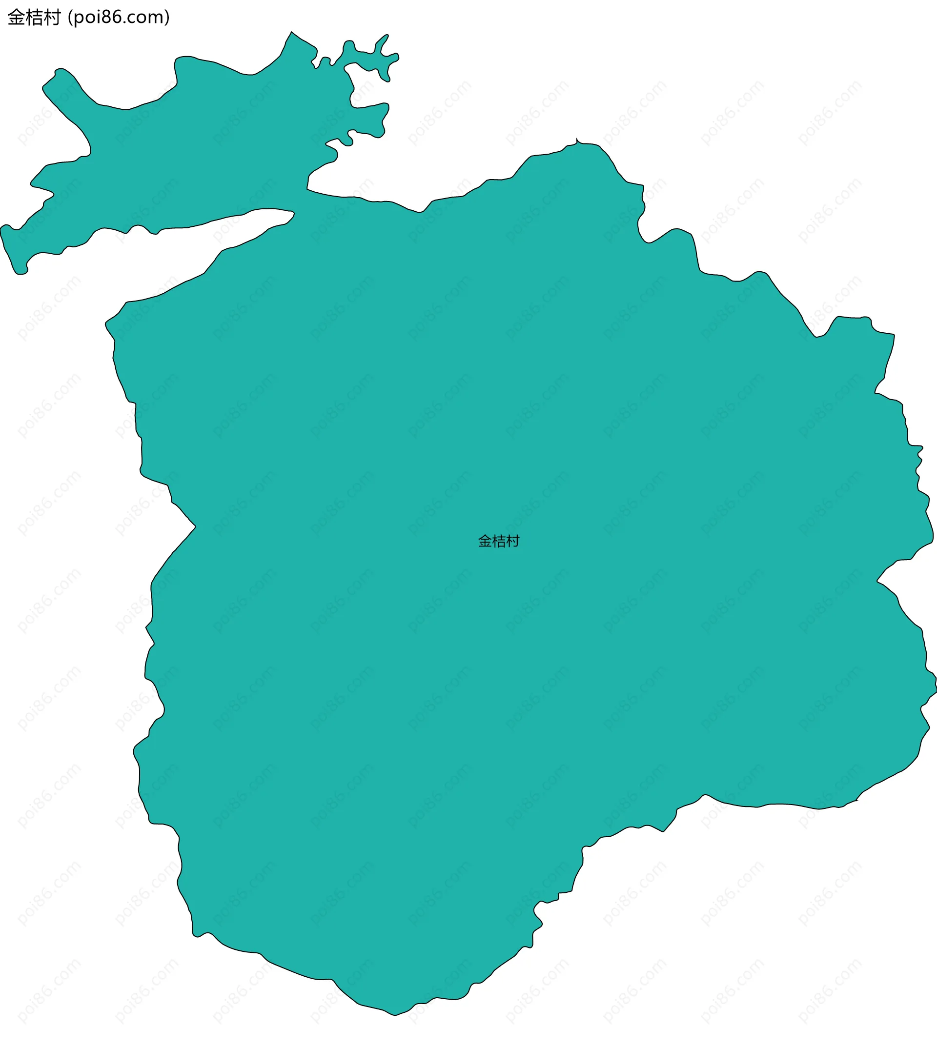 金桔村边界地图