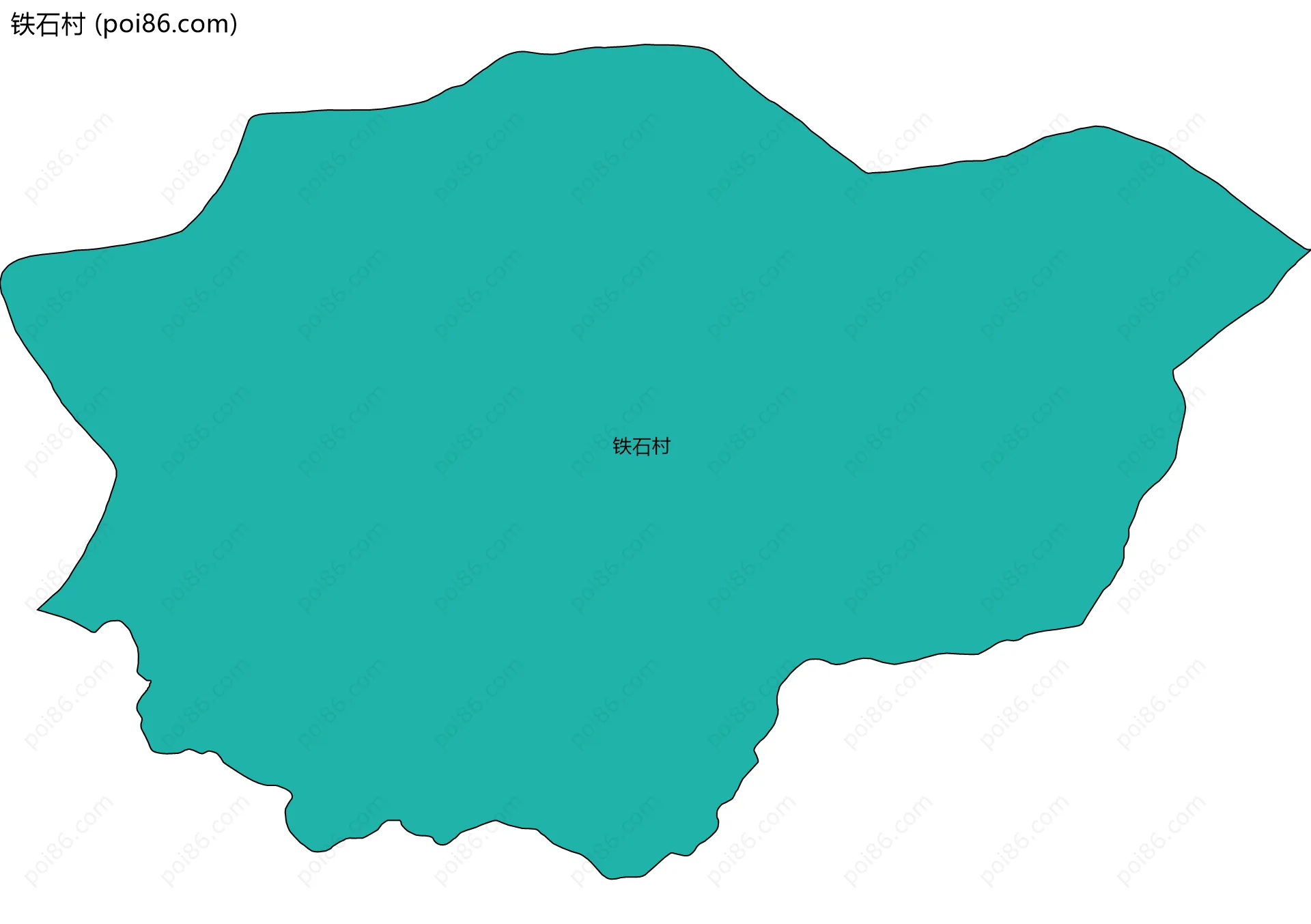 铁石村边界地图