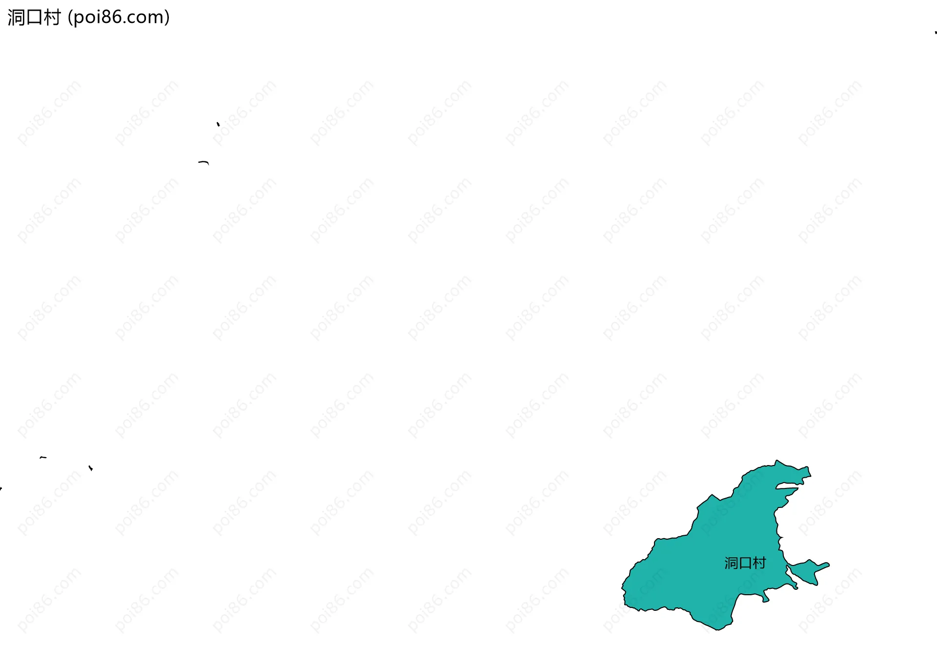 洞口村边界地图