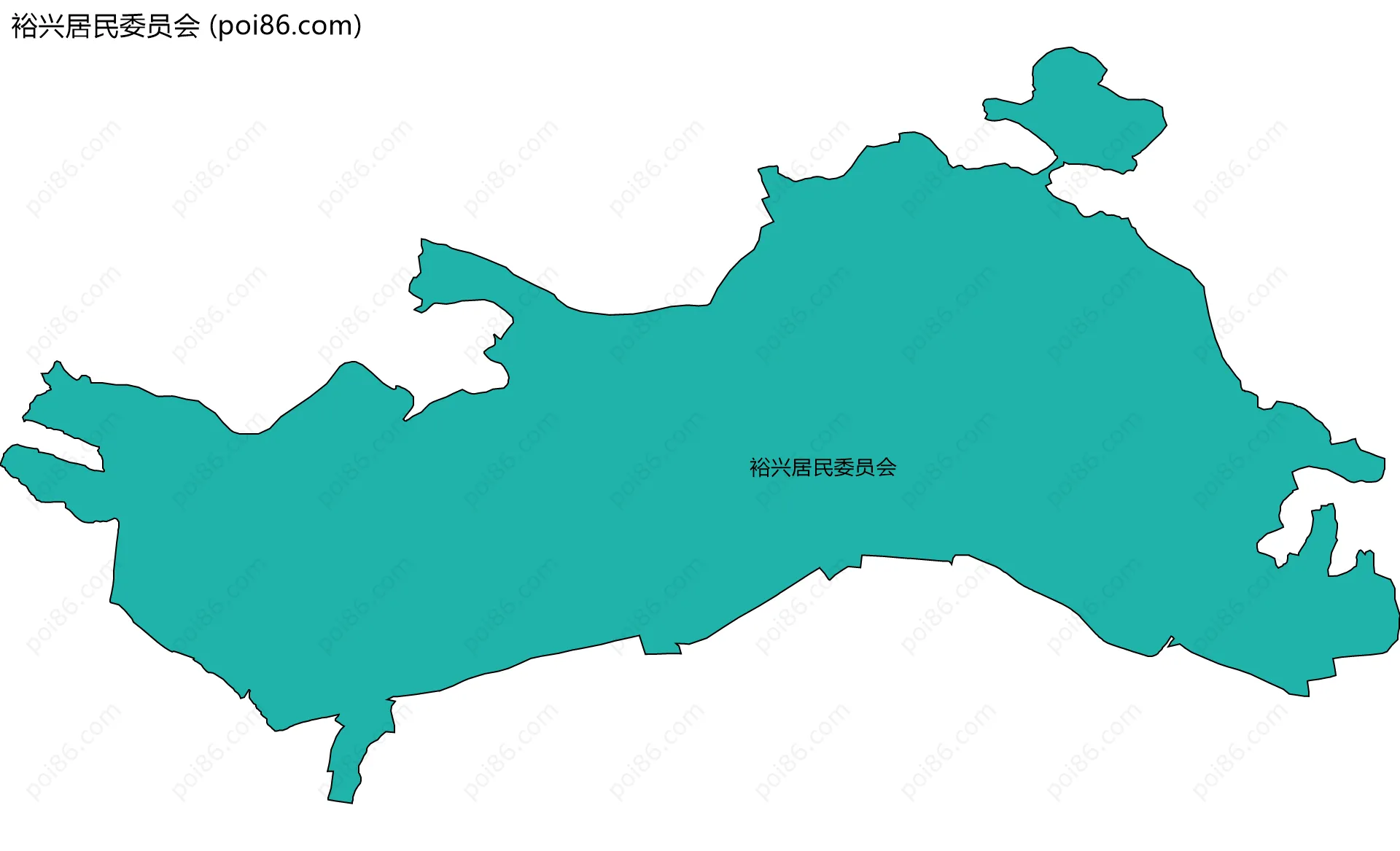 裕兴居民委员会边界地图