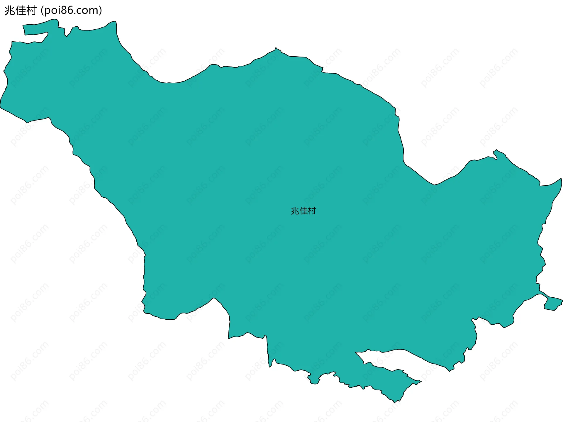 兆佳村边界地图