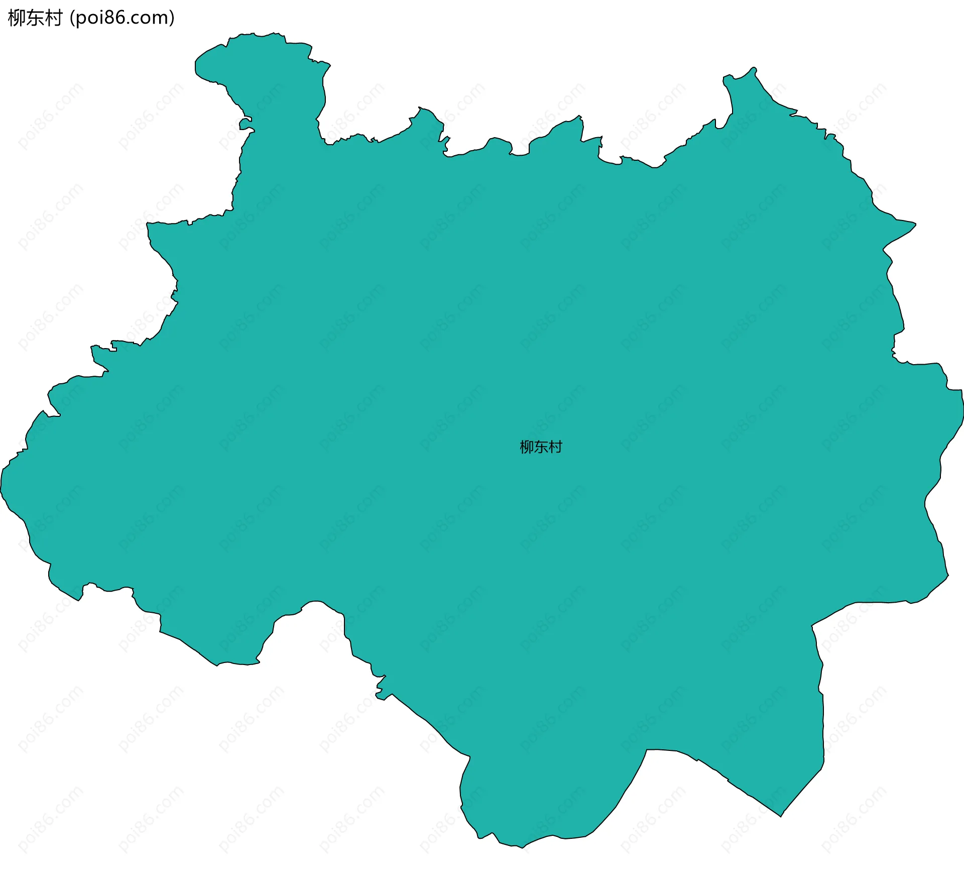 柳东村边界地图