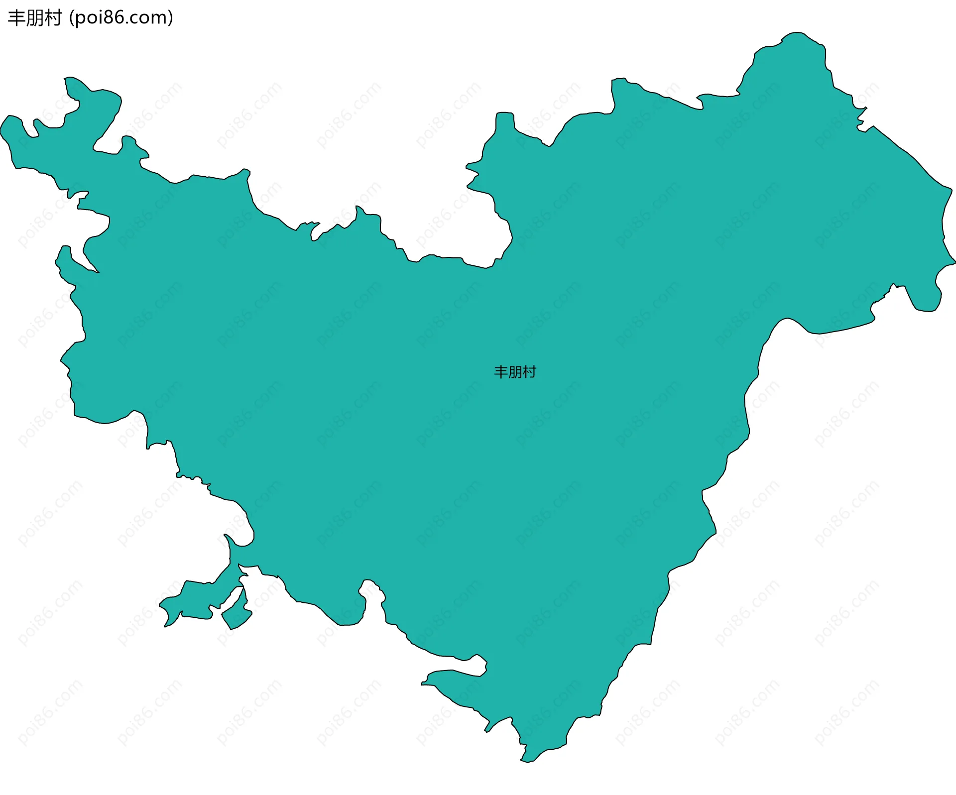 丰朋村边界地图