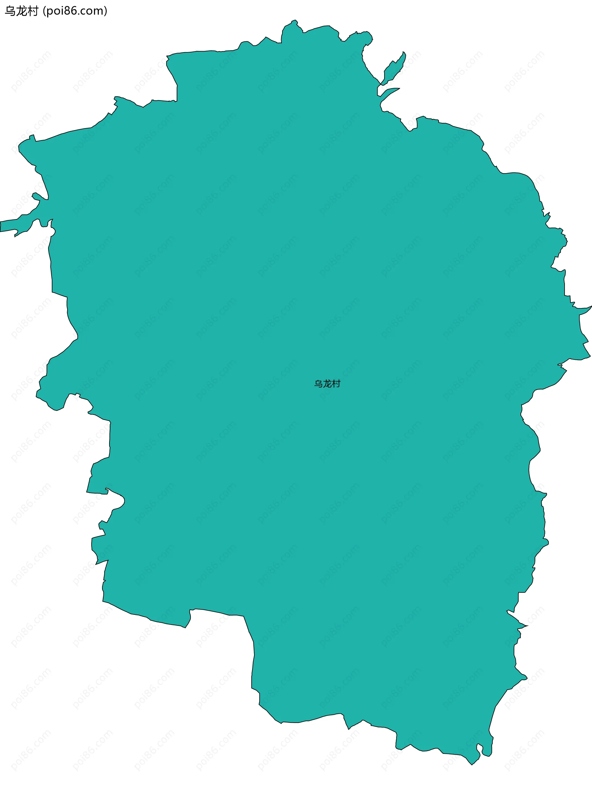 乌龙村边界地图