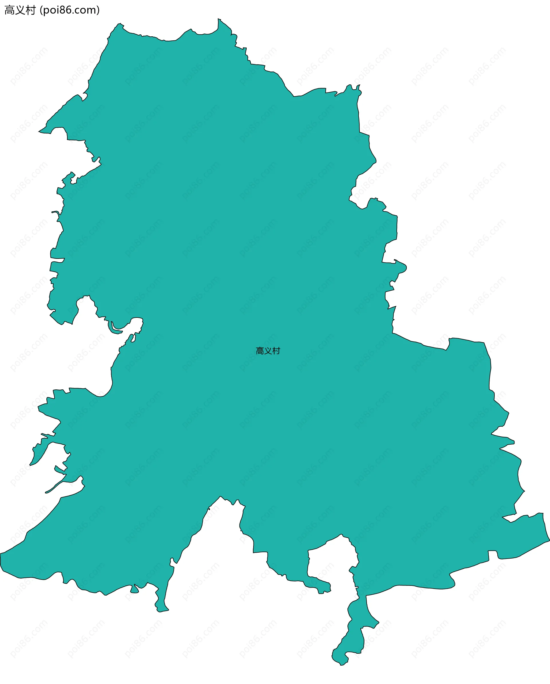 高义村边界地图