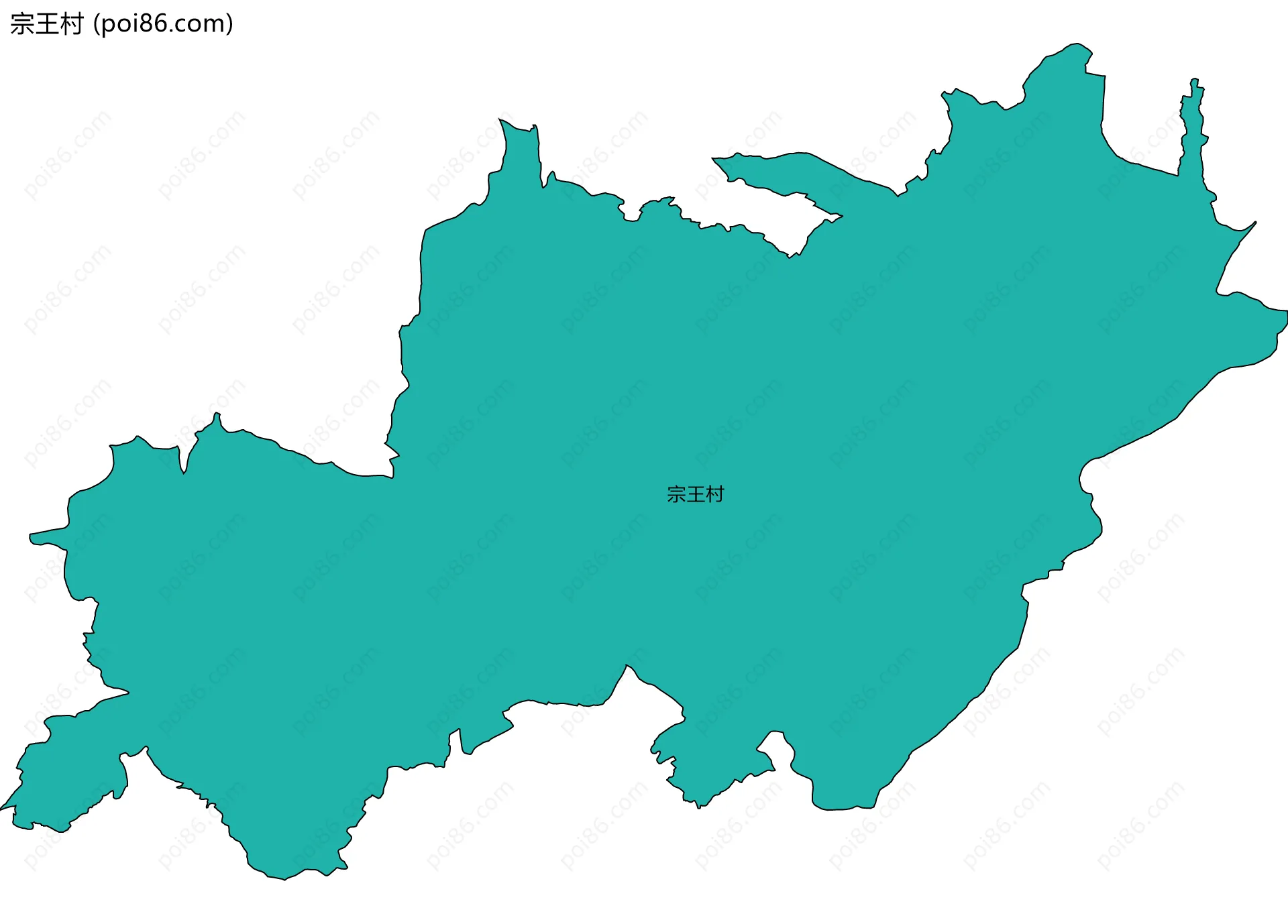 宗王村边界地图