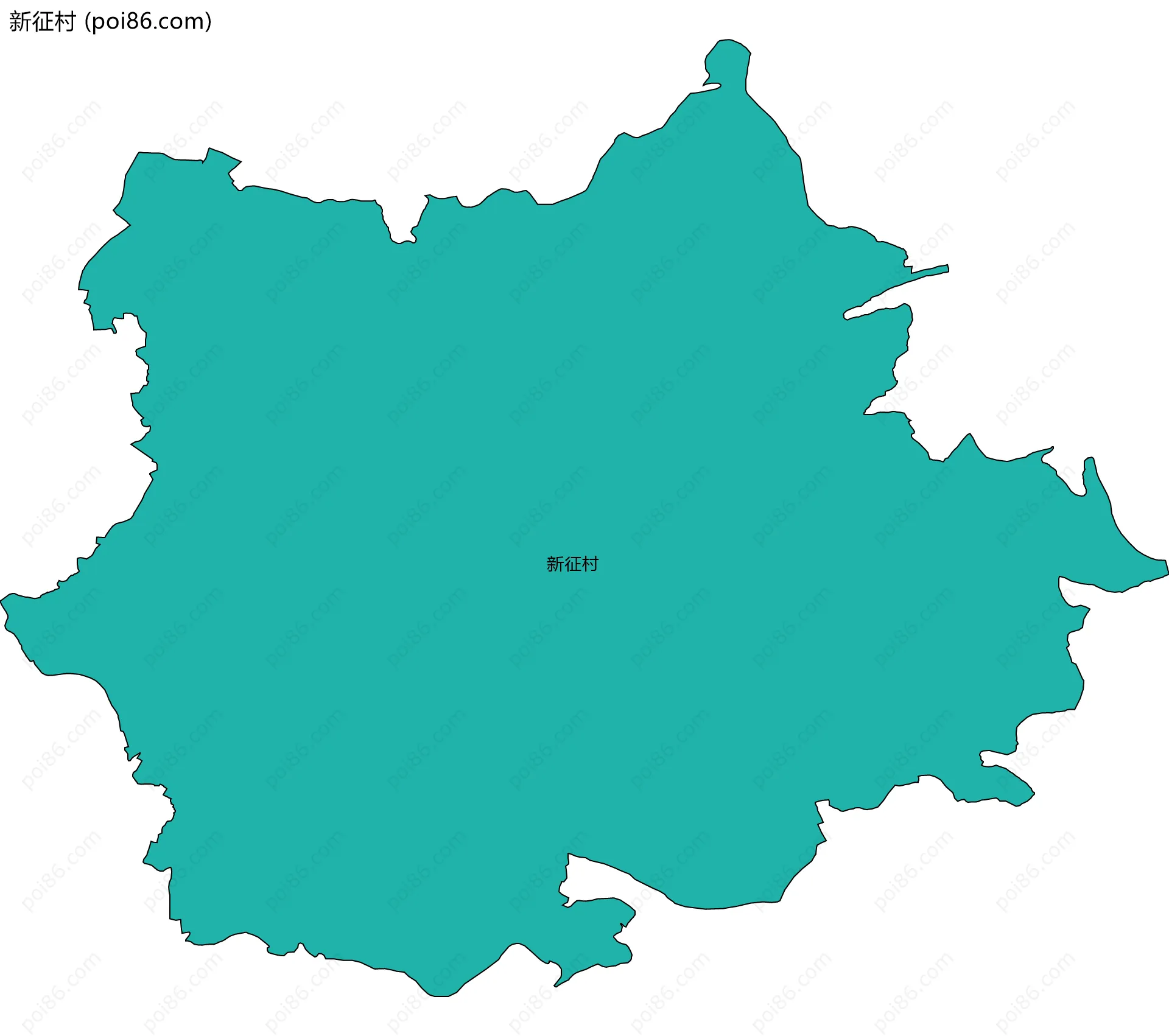 新征村边界地图
