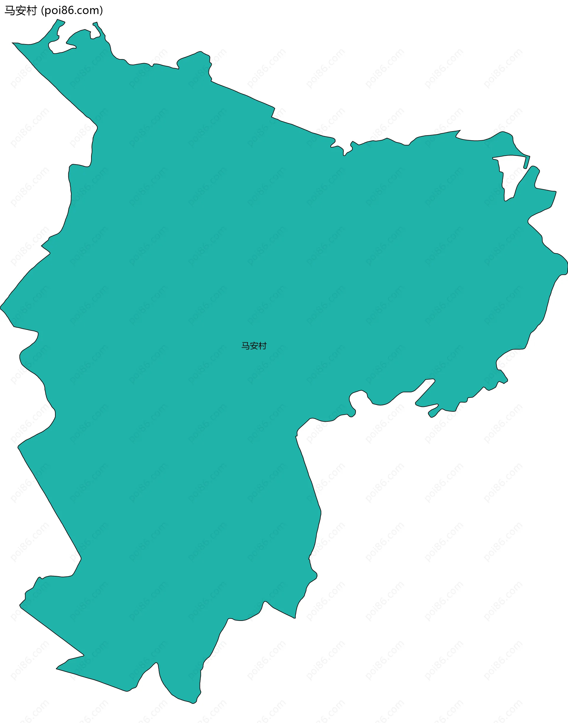 马安村边界地图