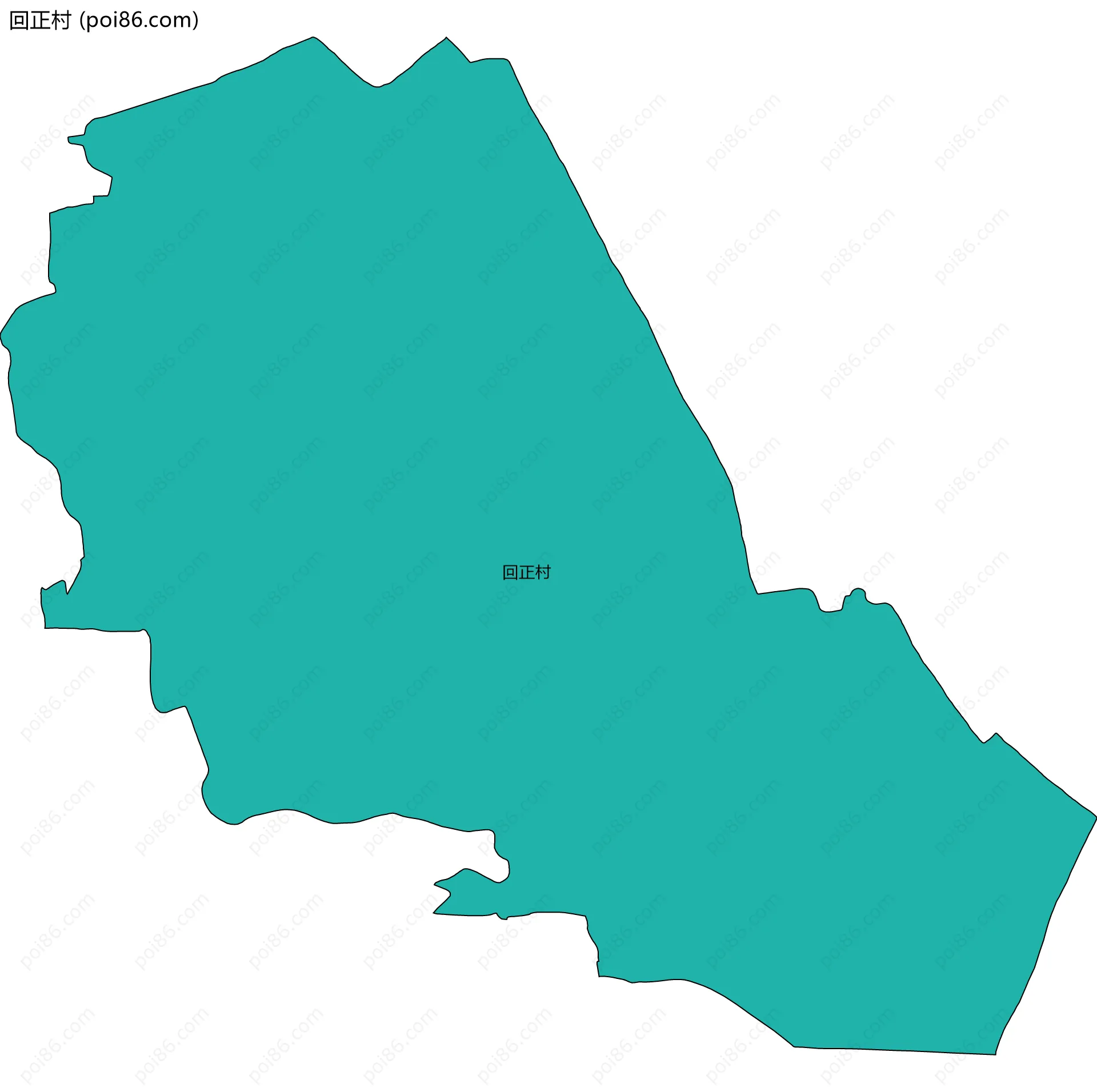 回正村边界地图