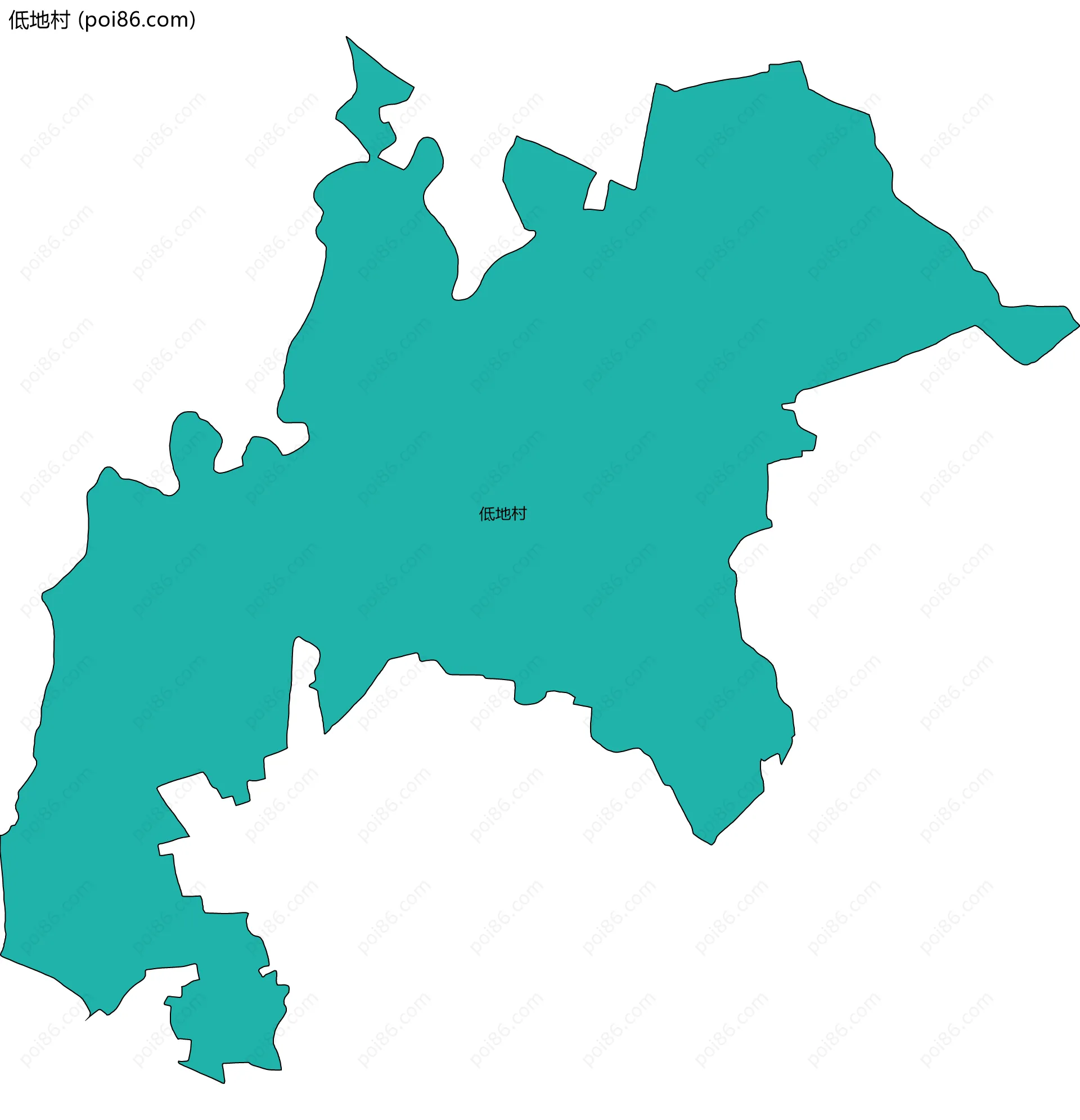 低地村边界地图