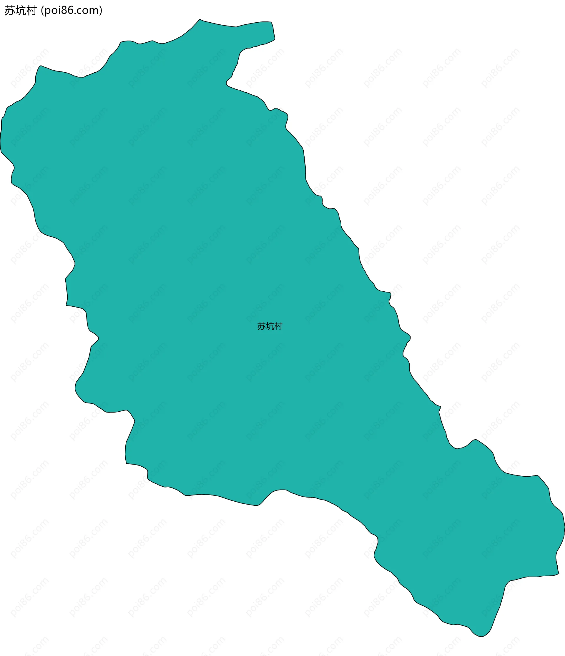 苏坑村边界地图
