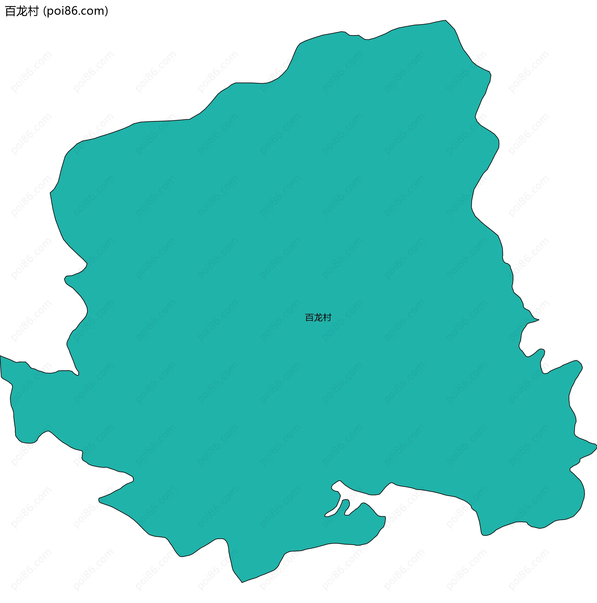 百龙村边界地图