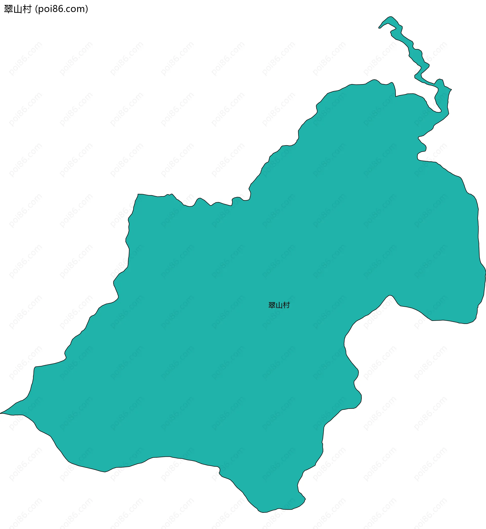 翠山村边界地图